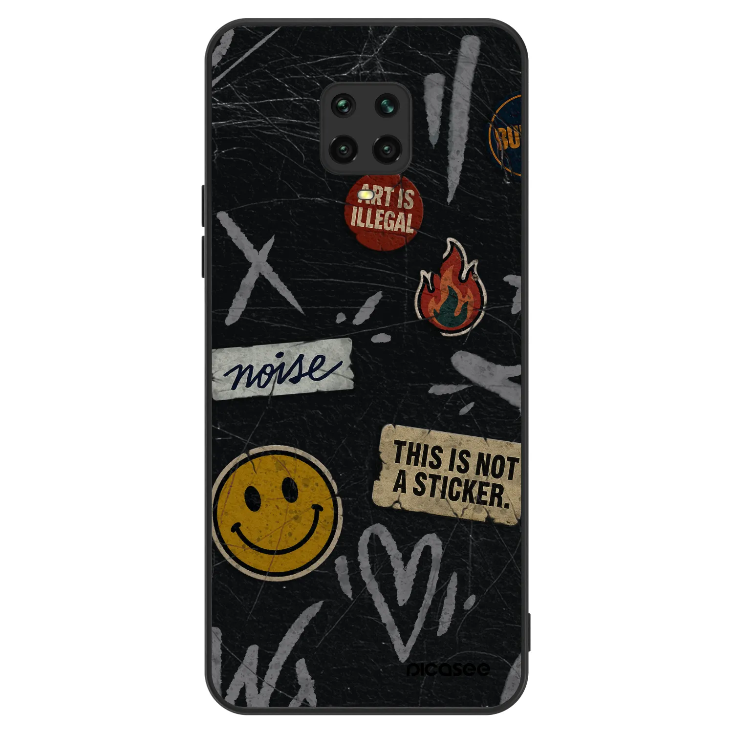 Picasee ULTIMATE CASE za Xiaomi Redmi Note 9 Pro - STICKERS x TAGS