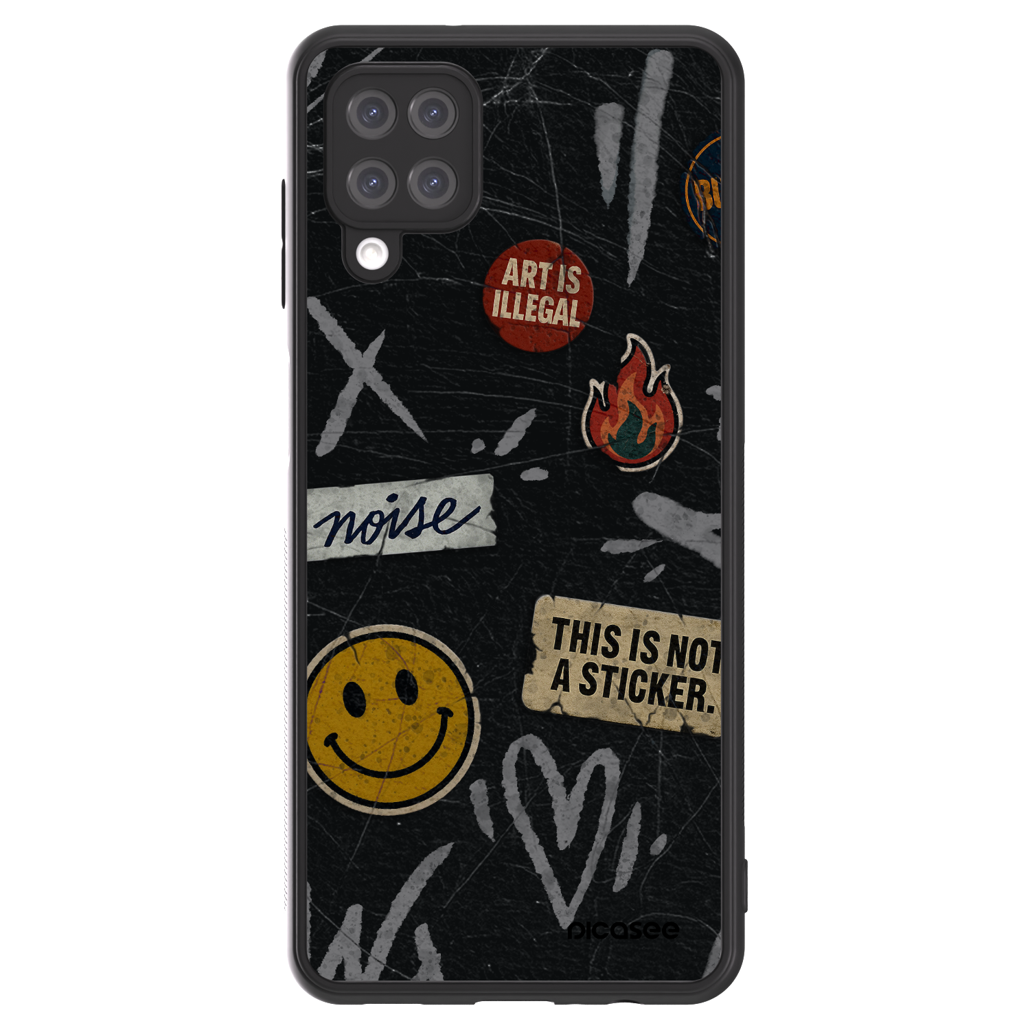 Picasee ULTIMATE CASE za Samsung Galaxy A12 A125F - STICKERS x TAGS