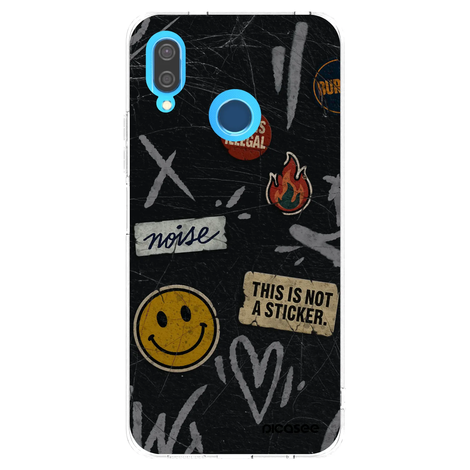 Picasee silikonska prozirna maskica za Huawei P20 Lite - STICKERS x TAGS