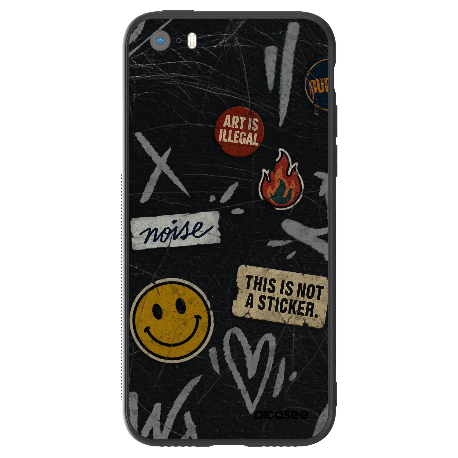 Picasee ULTIMATE CASE za Apple iPhone 5/5S/SE - STICKERS x TAGS