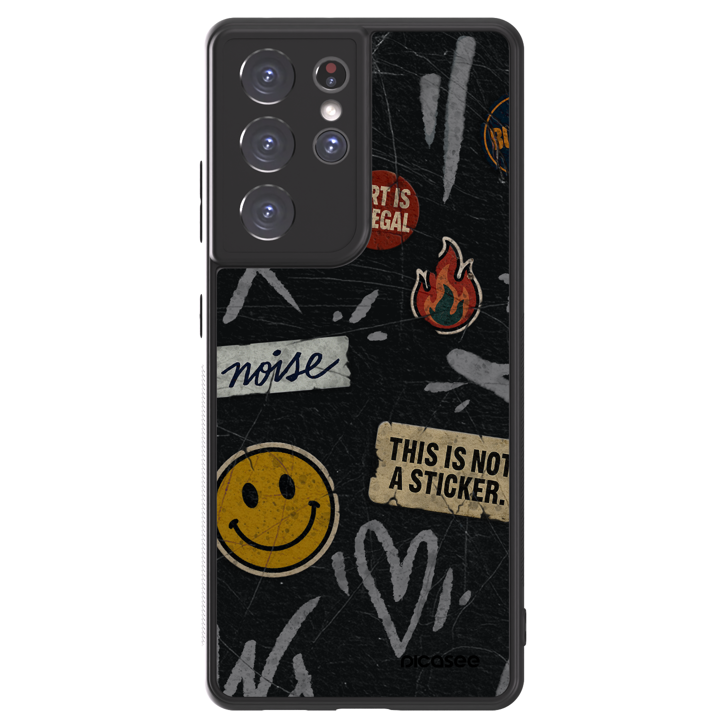 Picasee ULTIMATE CASE za Samsung Galaxy S21 Ultra 5G G998B - STICKERS x TAGS