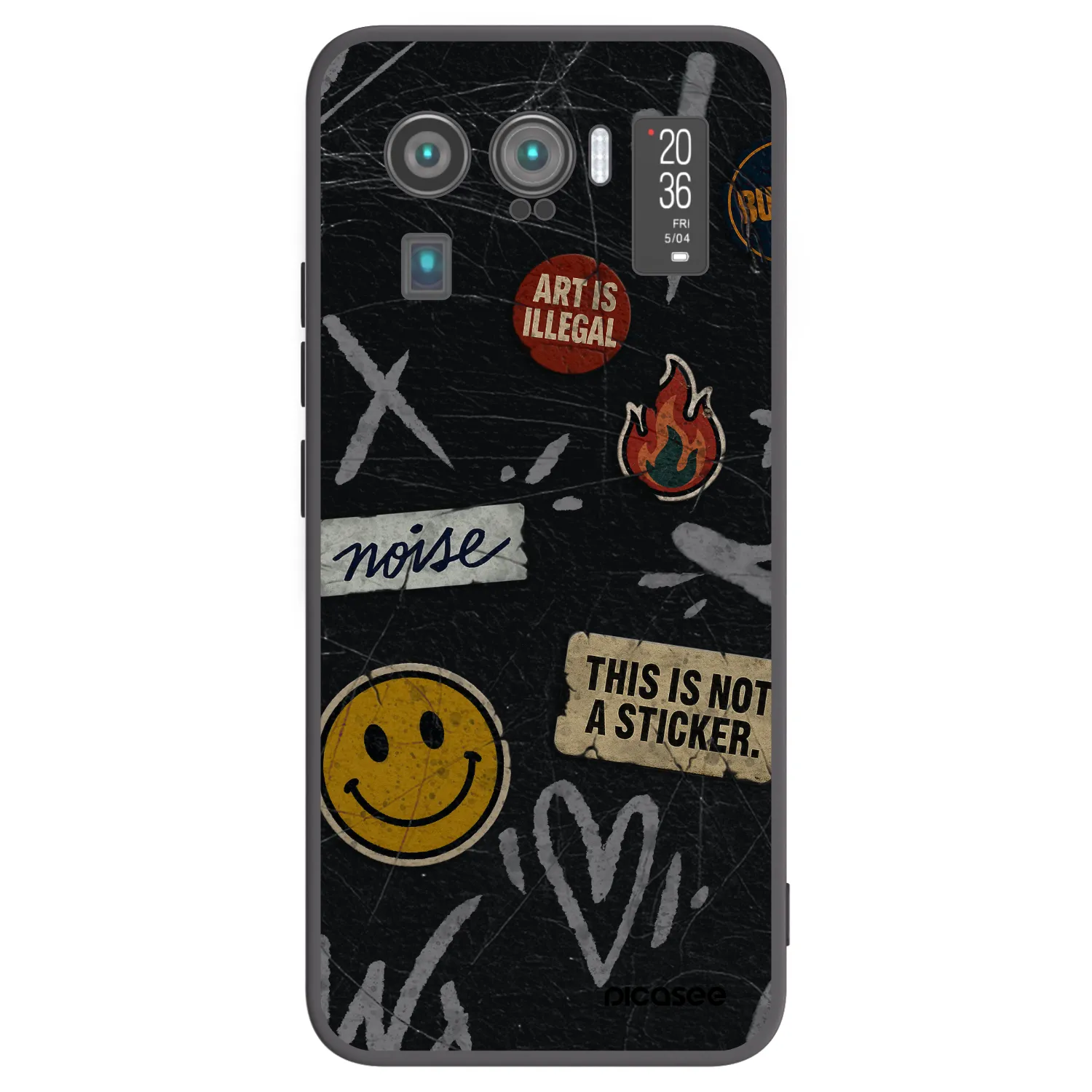 Picasee crna silikonska maskica za Xiaomi Mi 11 Ultra - STICKERS x TAGS