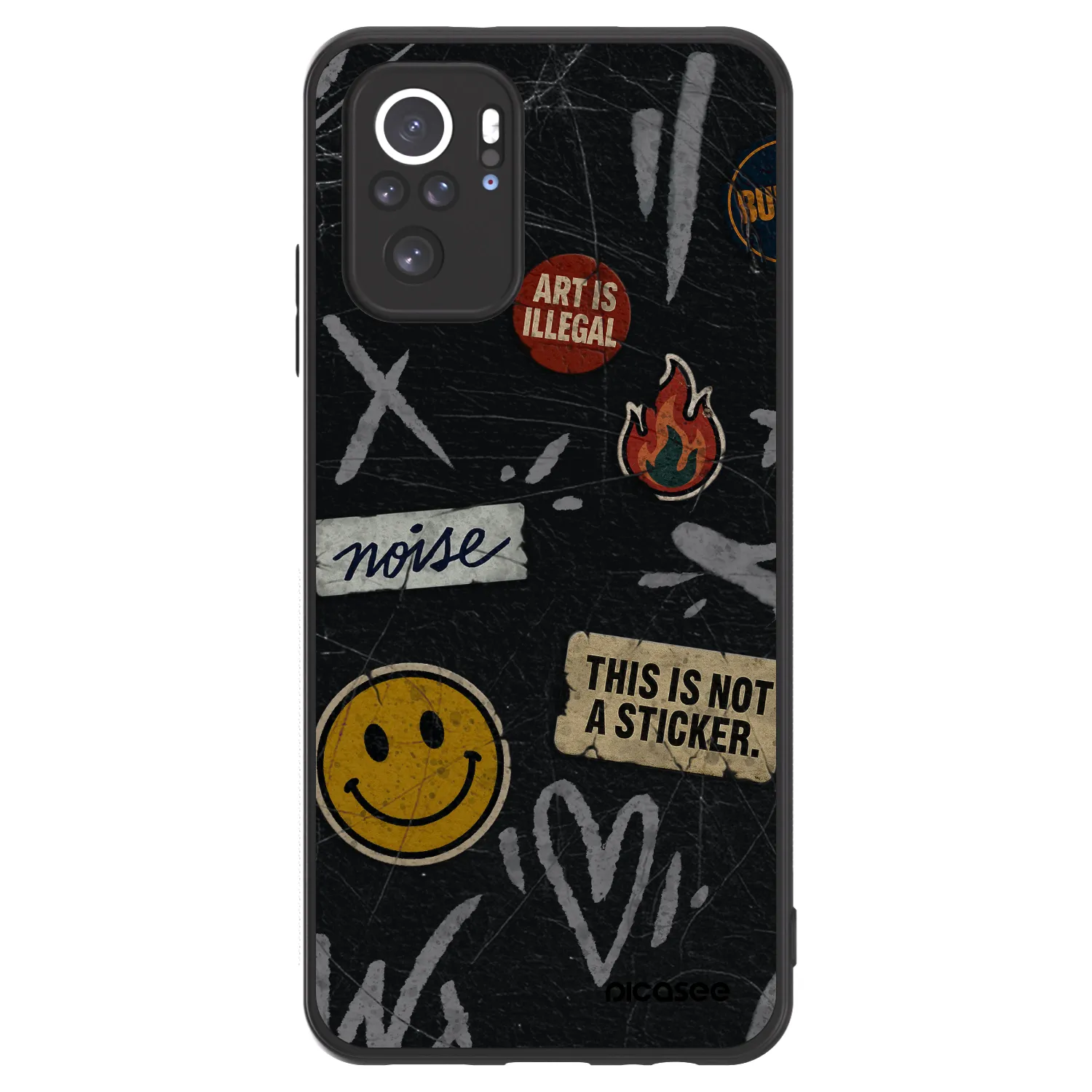 Picasee ULTIMATE CASE za Xiaomi Redmi Note 10S - STICKERS x TAGS