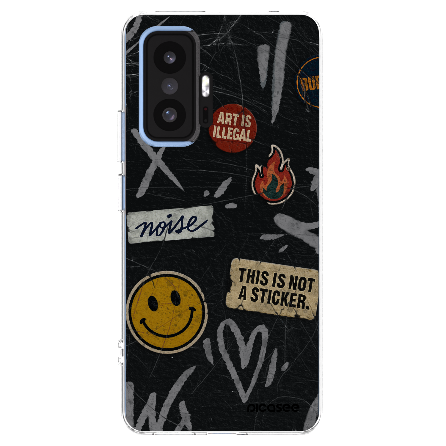Picasee silikonska prozirna maskica za Xiaomi 11T Pro - STICKERS x TAGS