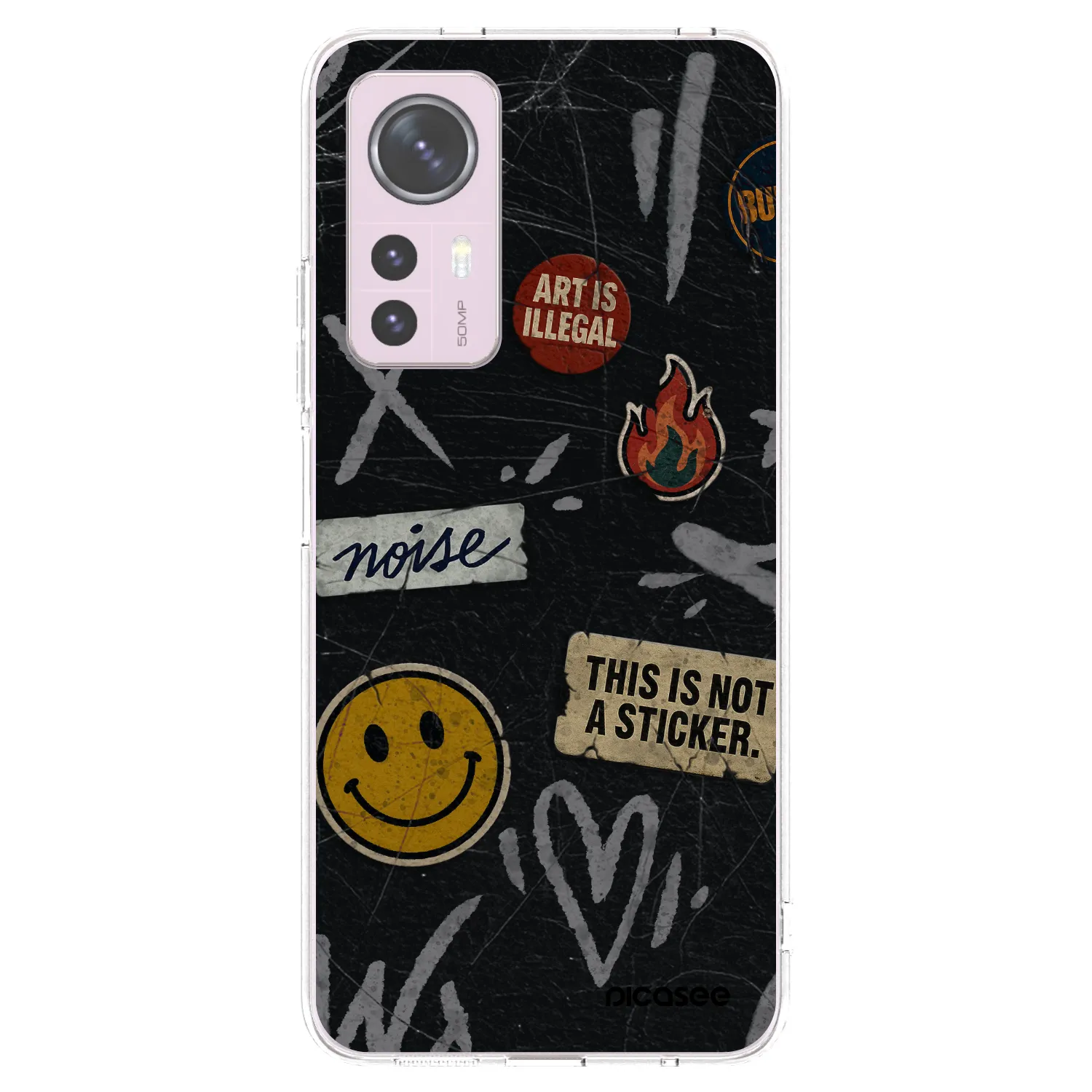 Picasee silikonska prozirna maskica za Xiaomi 12 - STICKERS x TAGS