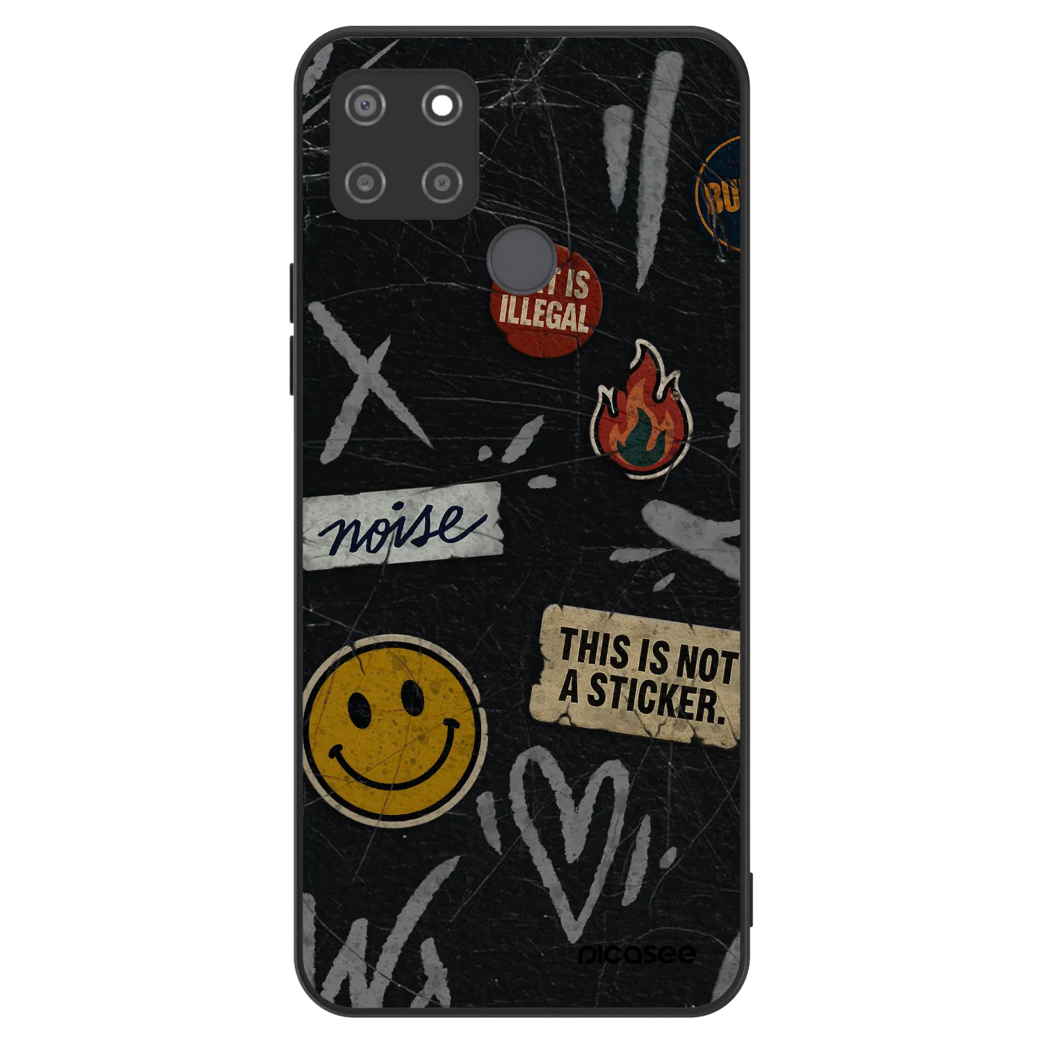 Picasee ULTIMATE CASE za Realme C21Y - STICKERS x TAGS