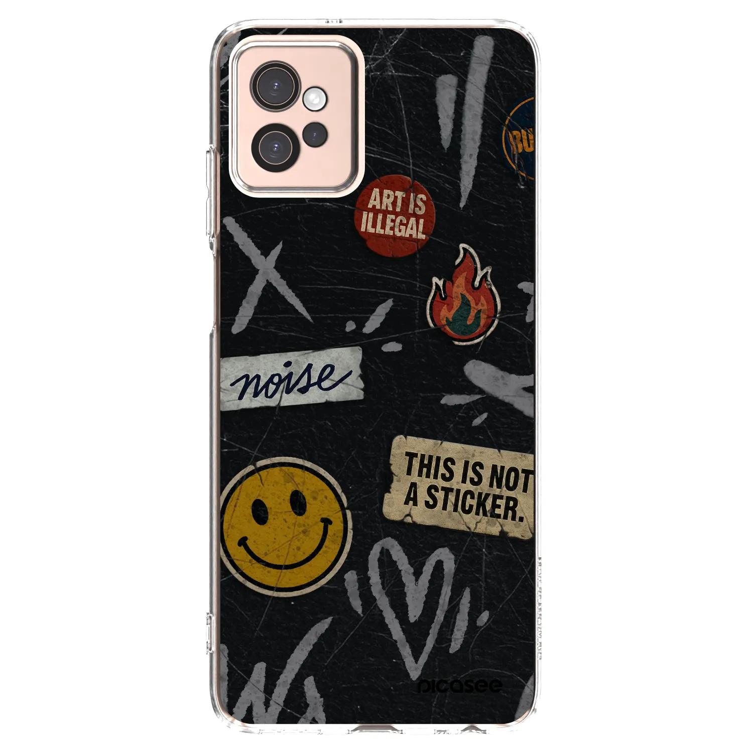 Picasee silikonska prozirna maskica za Motorola Moto G32 - STICKERS x TAGS