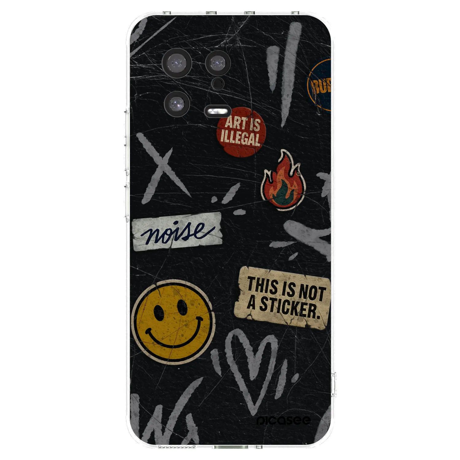Picasee silikonska prozirna maskica za Xiaomi 13 - STICKERS x TAGS