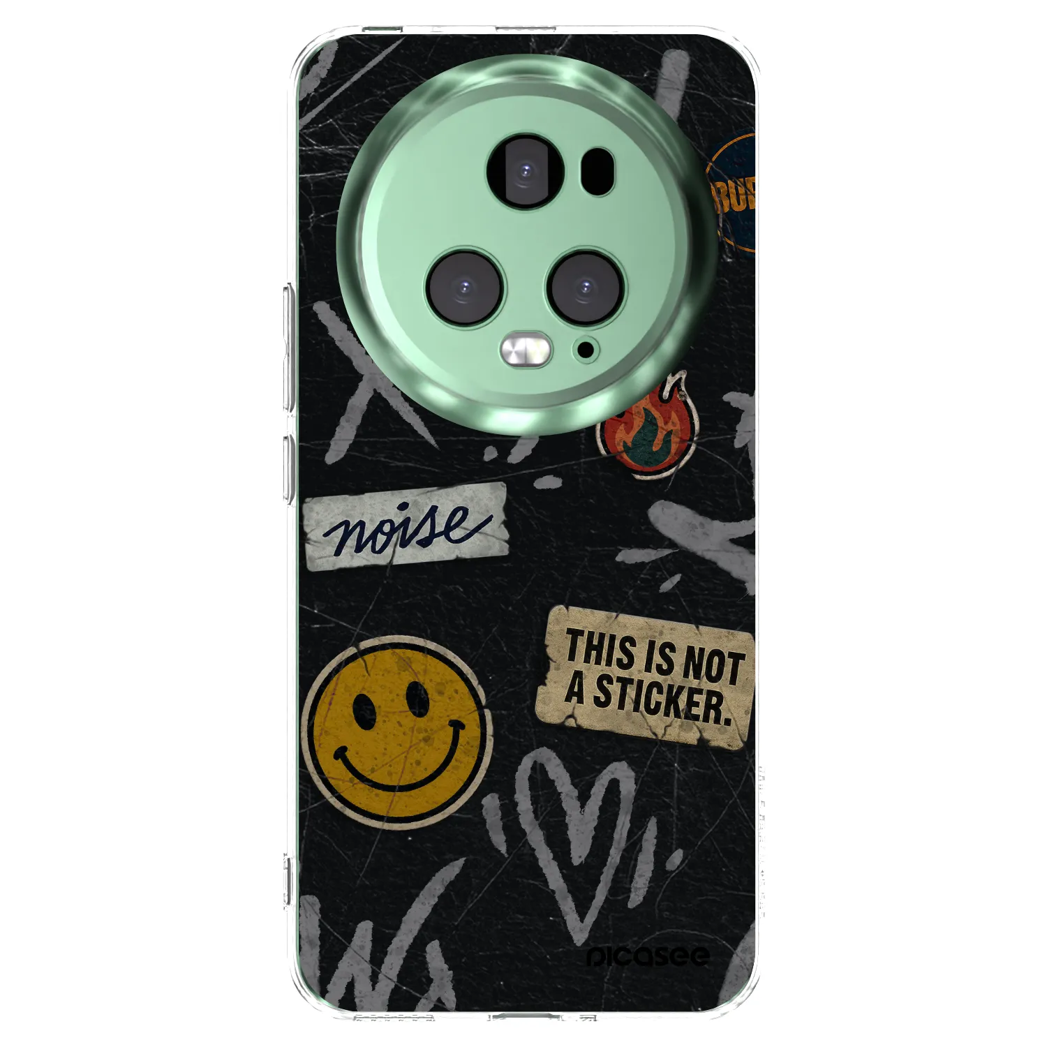 Picasee silikonska prozirna maskica za Honor Magic5 Pro - STICKERS x TAGS