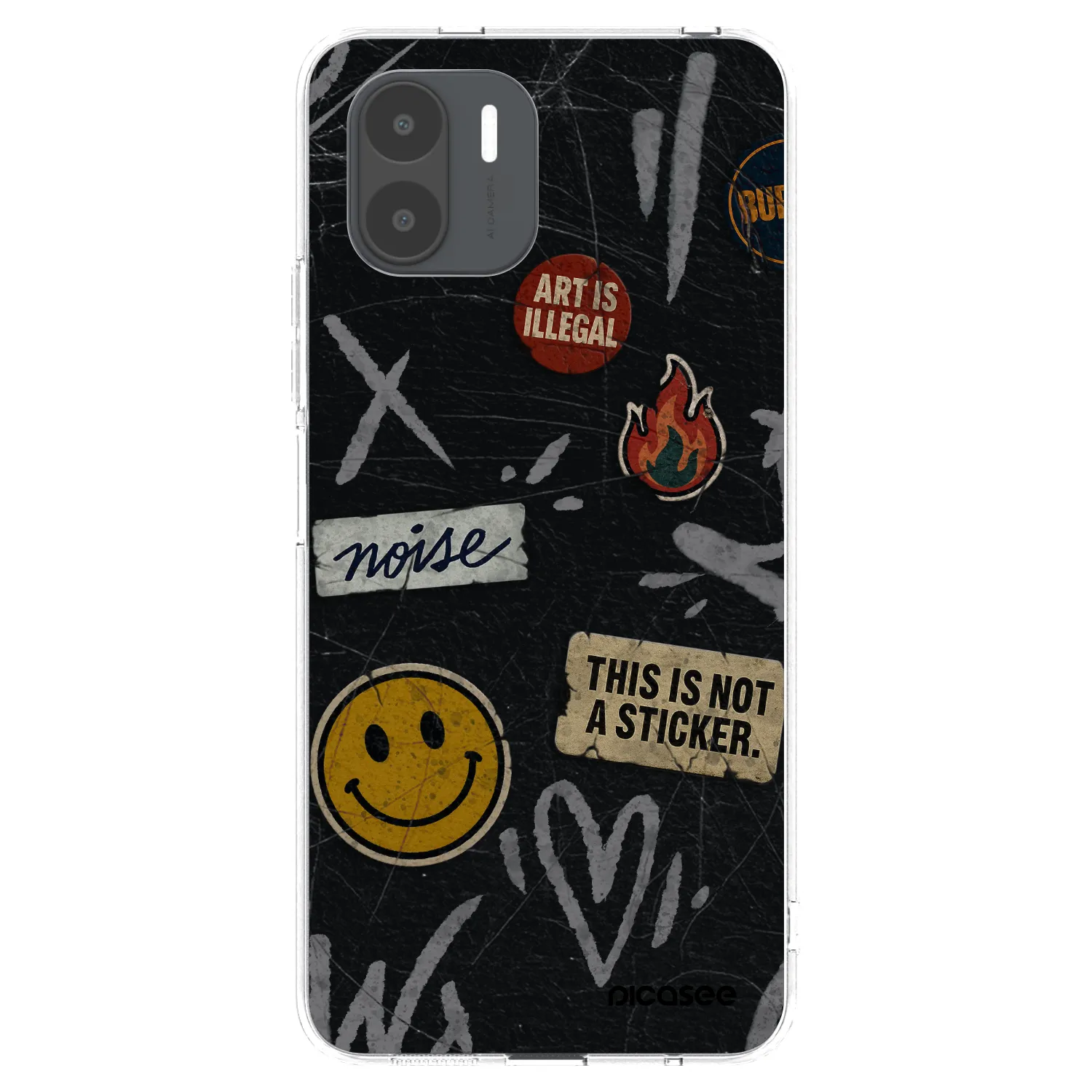 Picasee silikonska prozirna maskica za Xiaomi Redmi A2 - STICKERS x TAGS