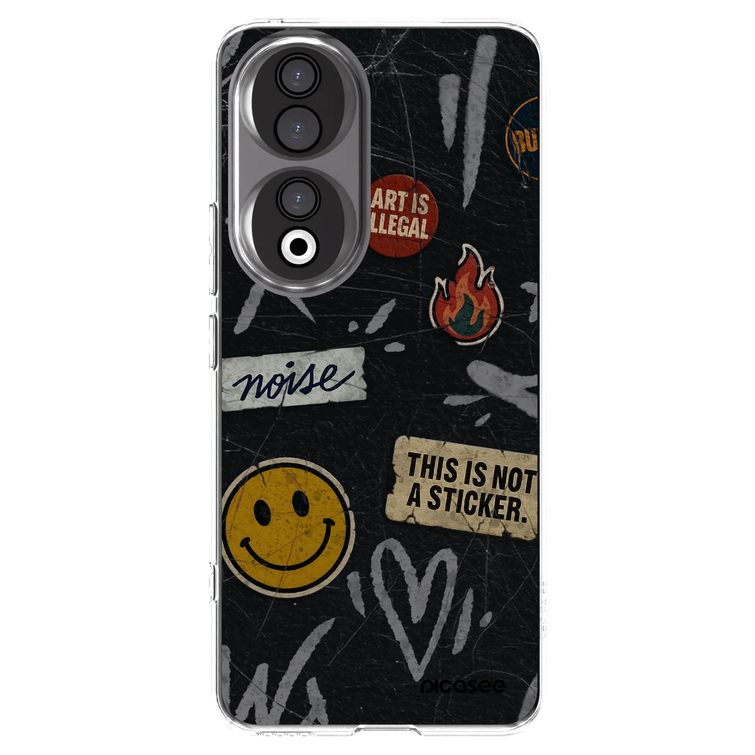 Picasee silikonska prozirna maskica za Honor 90 5G - STICKERS x TAGS