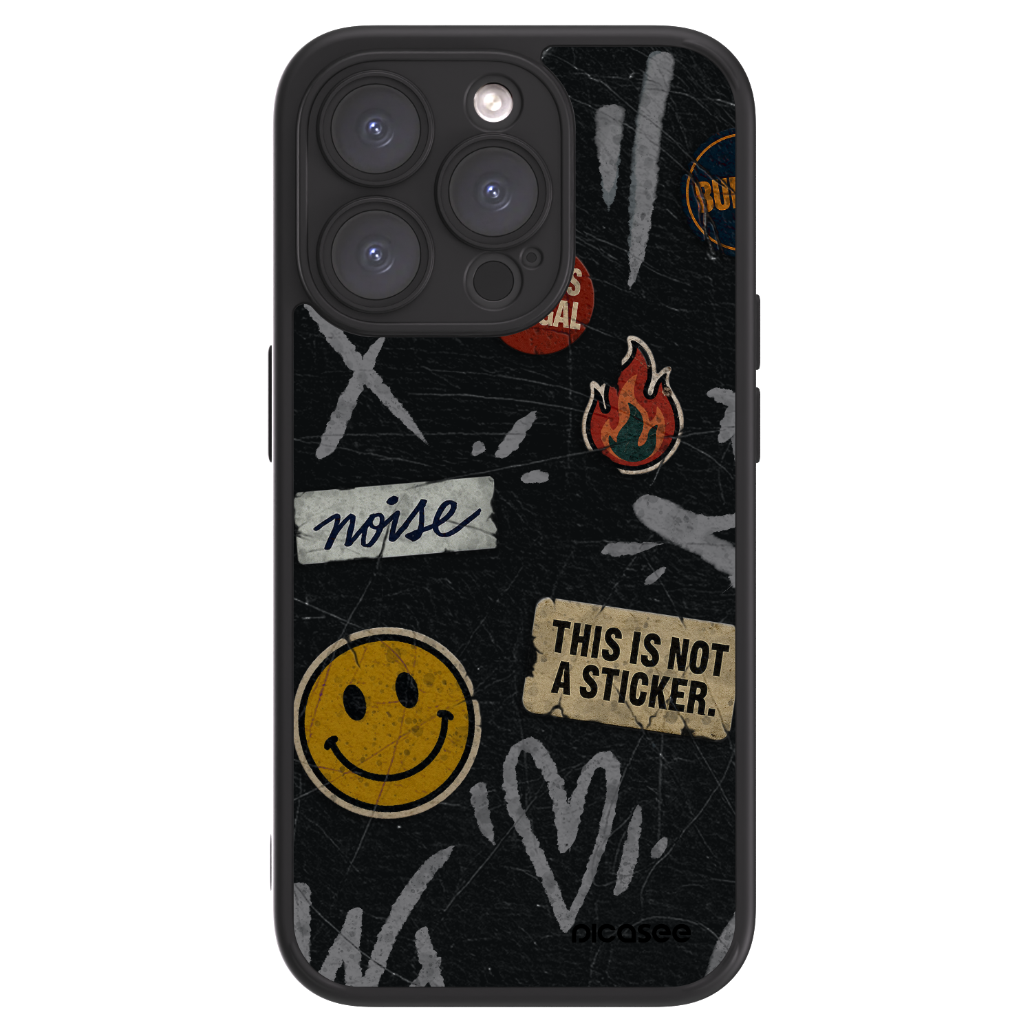 Picasee ULTIMATE CASE za Apple iPhone 15 Pro - STICKERS x TAGS