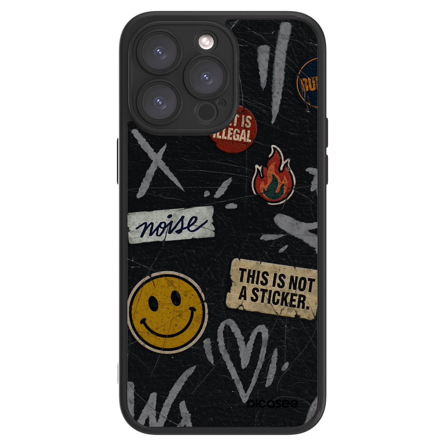 Picasee ULTIMATE CASE MagSafe za Apple iPhone 15 Pro Max - STICKERS x TAGS
