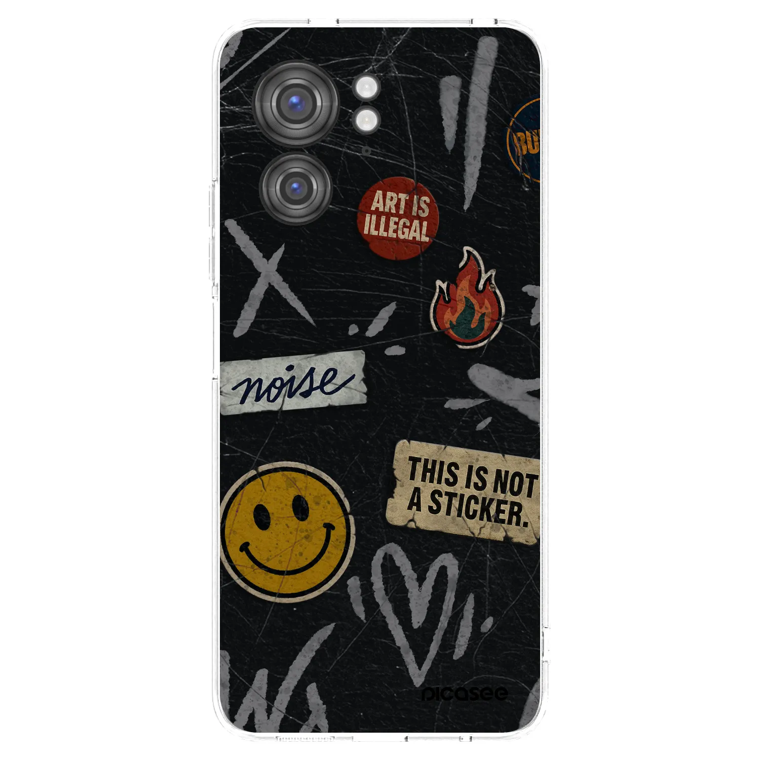 Picasee silikonska prozirna maskica za Motorola Edge 40 - STICKERS x TAGS