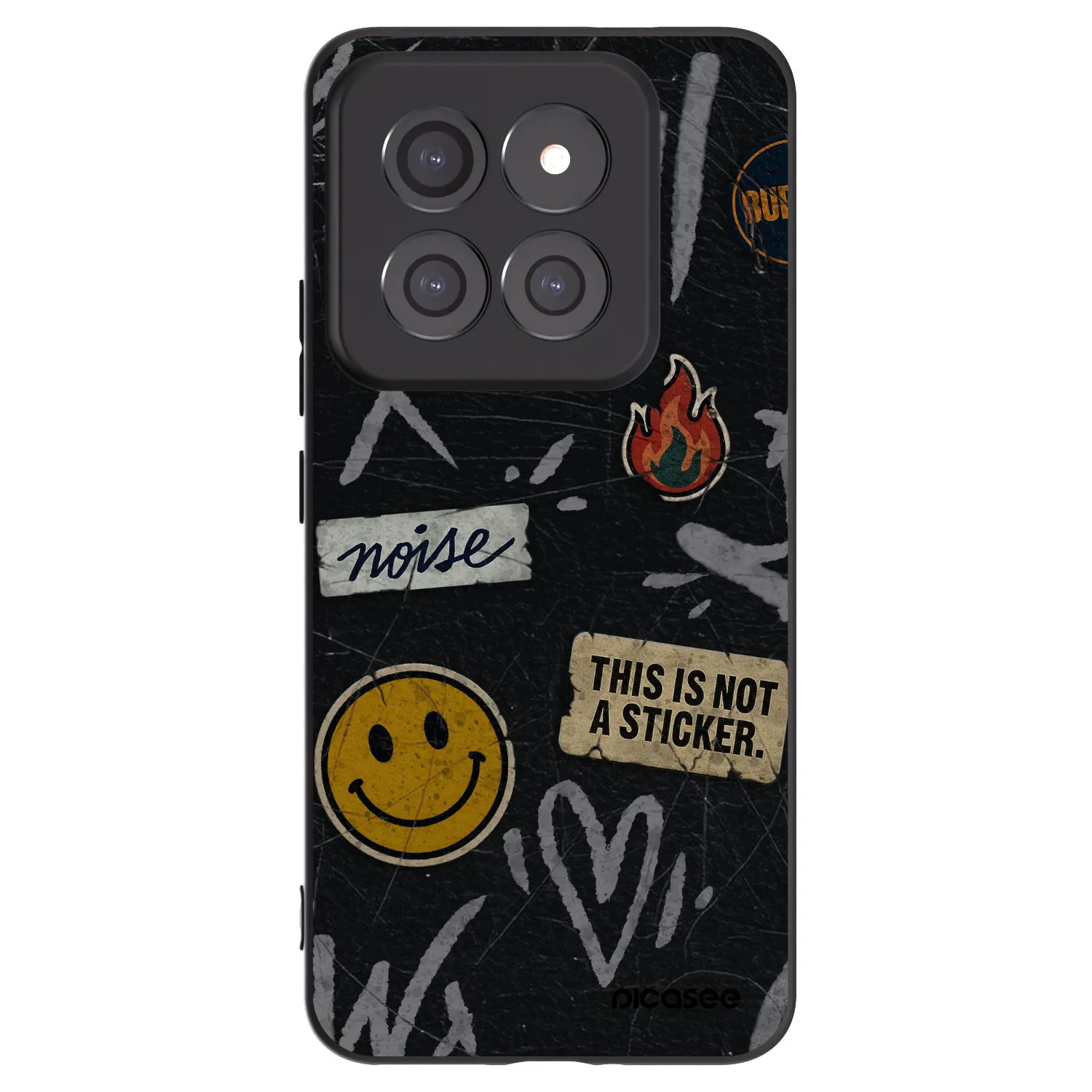 Picasee crna silikonska maskica za Xiaomi 14 Pro - STICKERS x TAGS