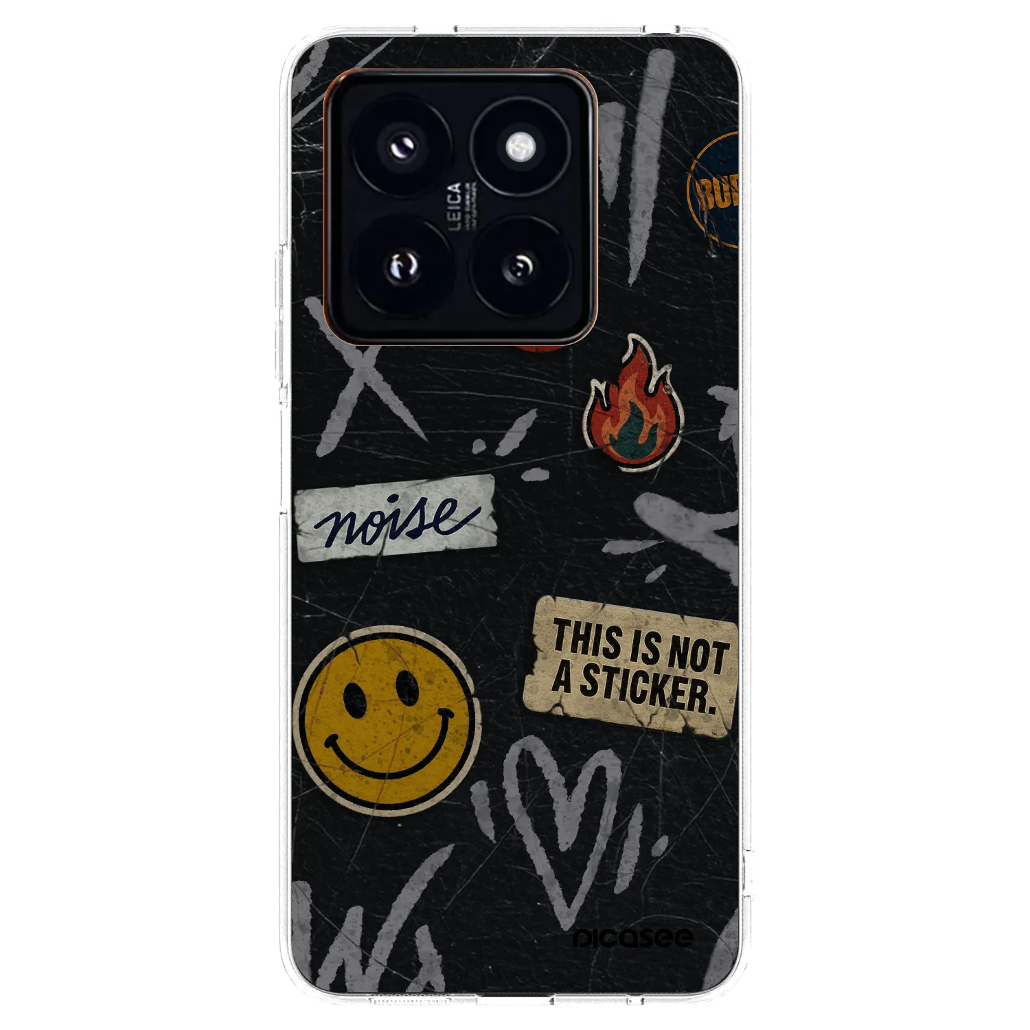 Picasee silikonska prozirna maskica za Xiaomi 14 Pro - STICKERS x TAGS