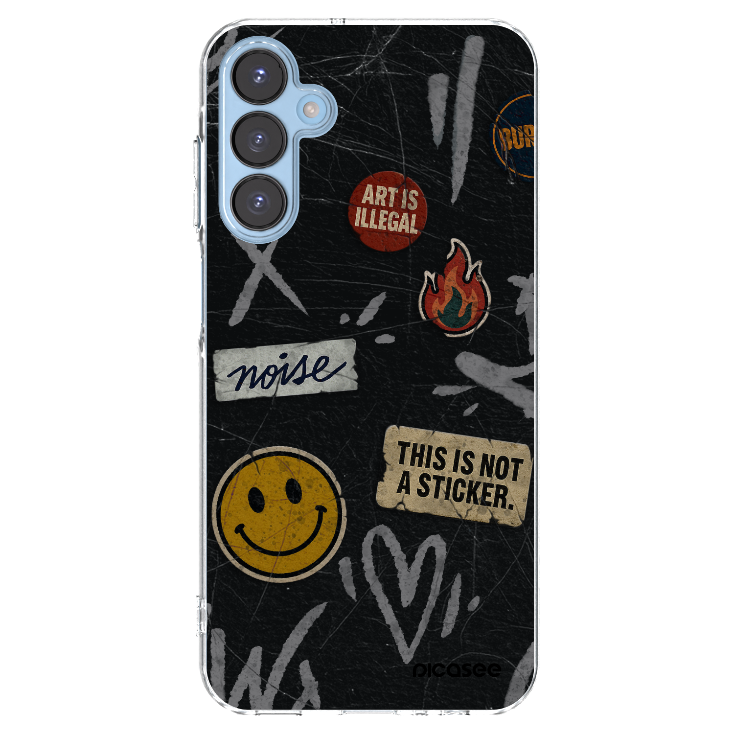 Picasee silikonska prozirna maskica za Samsung Galaxy A15 A156B 5G - STICKERS x TAGS