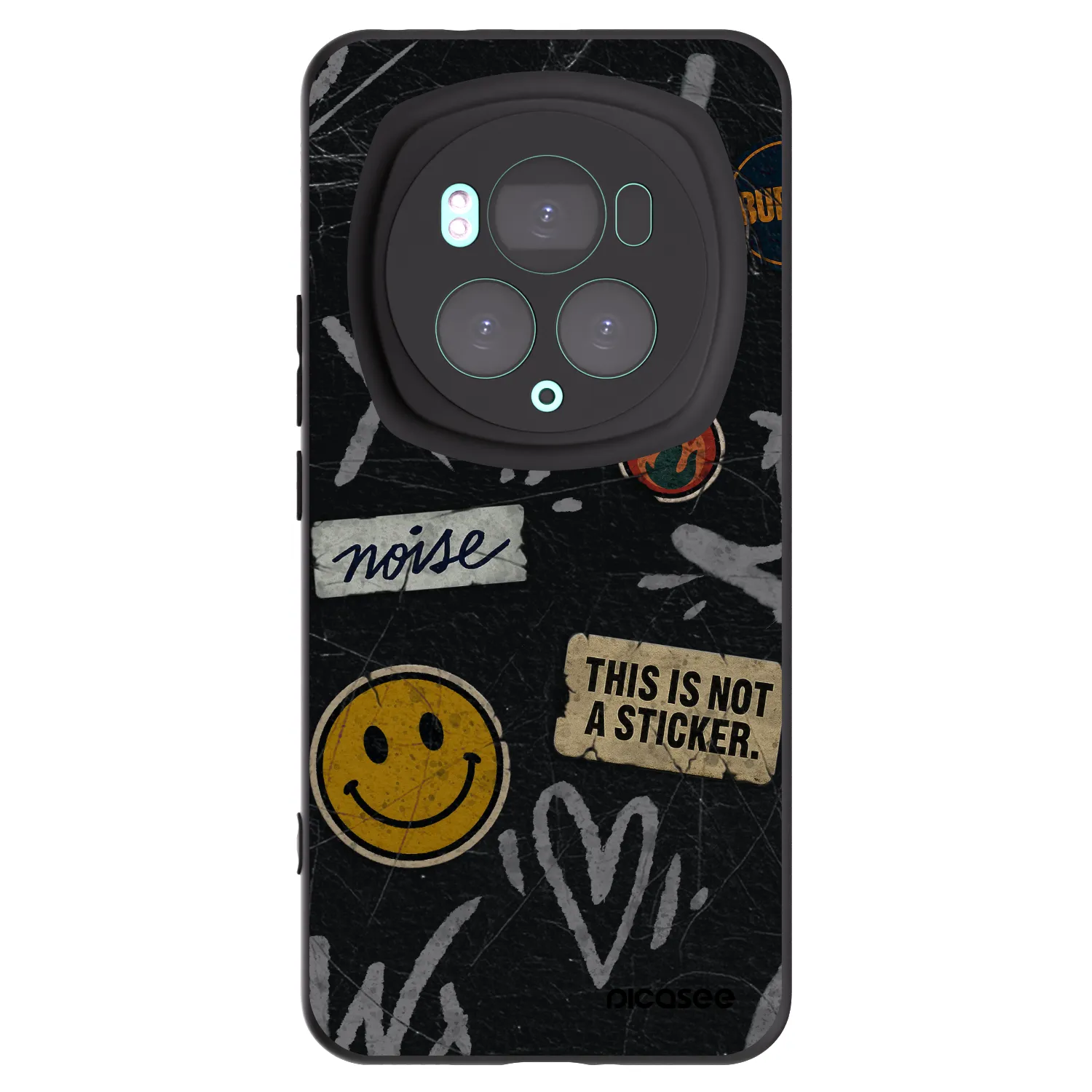 Picasee crna silikonska maskica za Honor Magic6 Pro - STICKERS x TAGS