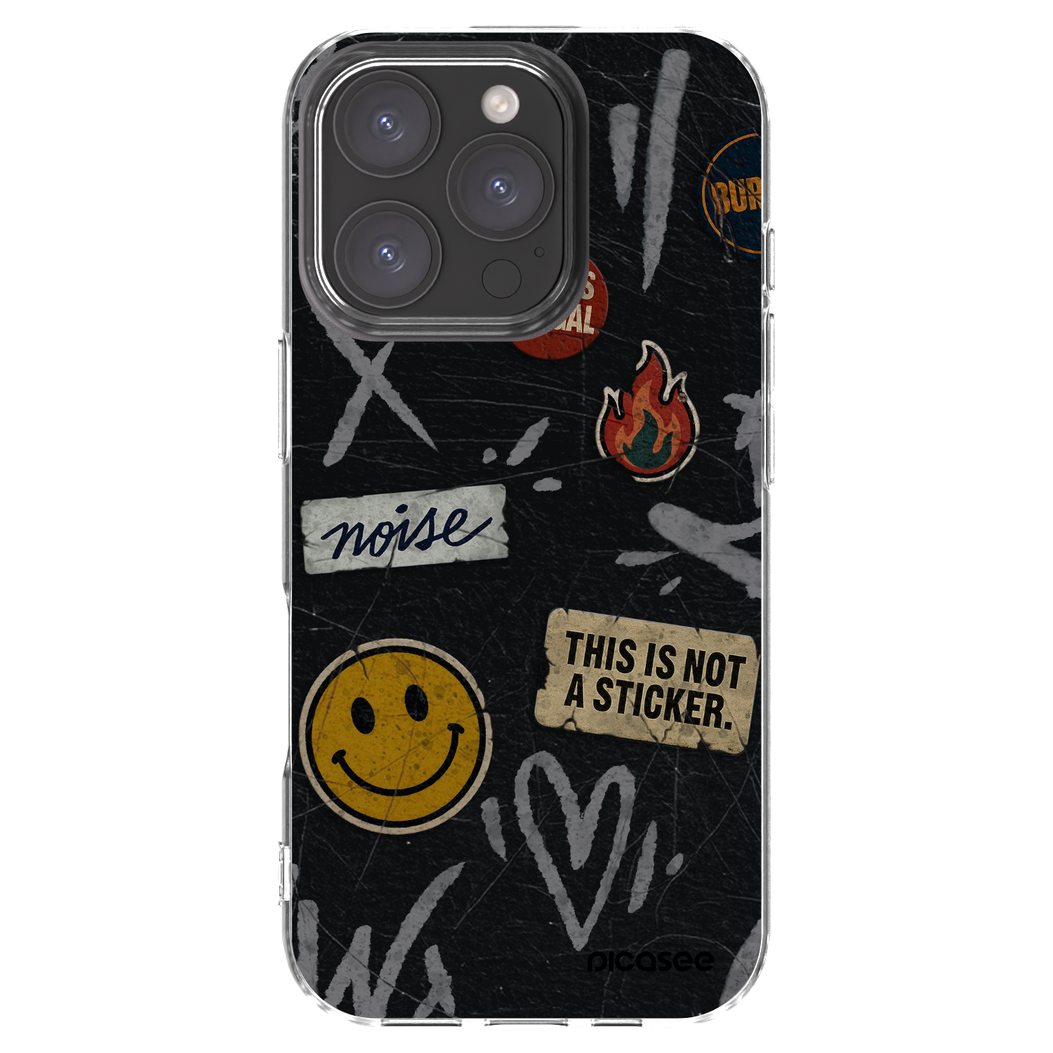 Picasee silikonska prozirna maskica za Apple iPhone 16 Pro - STICKERS x TAGS