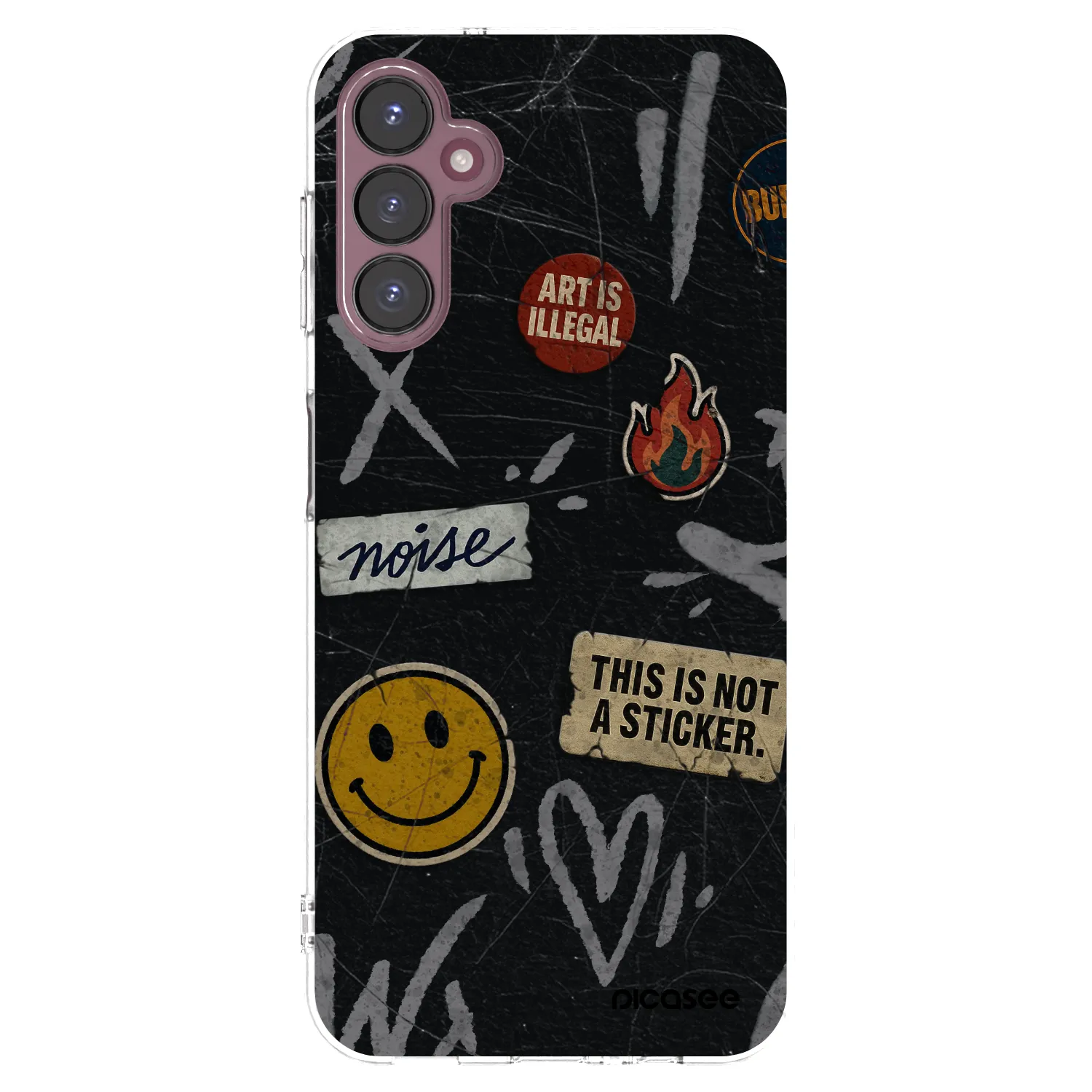 Picasee silikonska prozirna maskica za Samsung Galaxy A05s A057G - STICKERS x TAGS