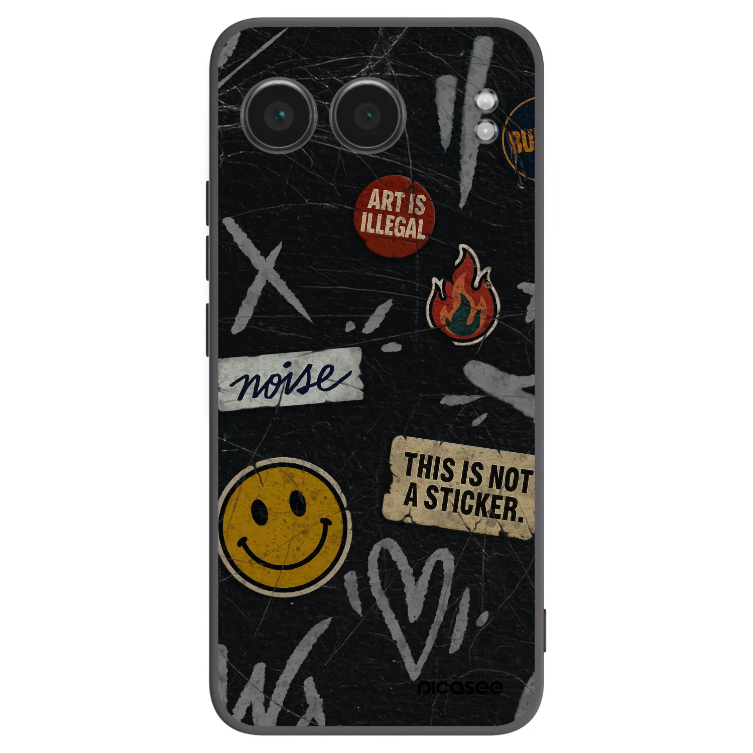 Picasee crna silikonska maskica za OnePlus Nord 4 - STICKERS x TAGS