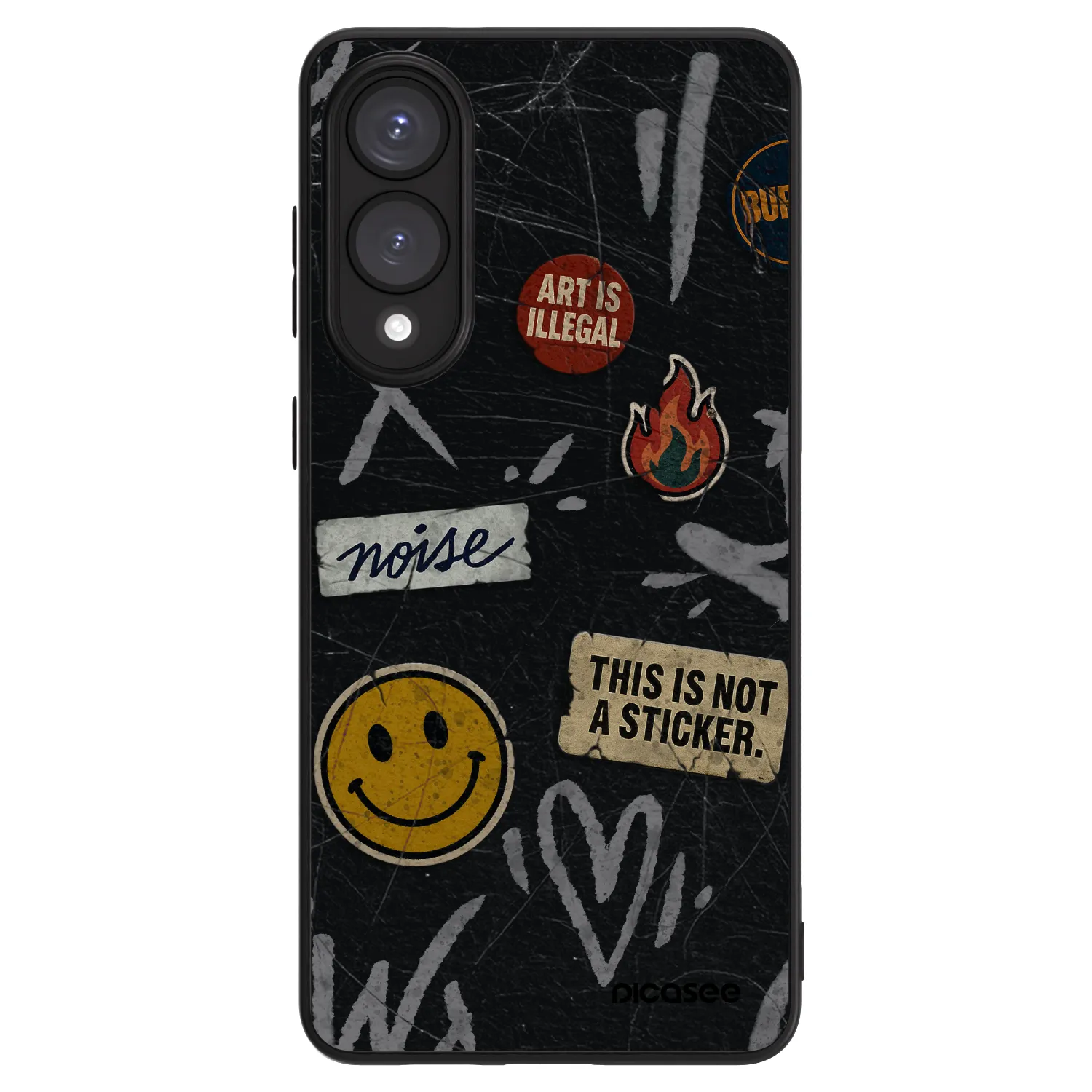 Picasee ULTIMATE CASE PowerShare za Samsung Galaxy S25 Edge 5G - STICKERS x TAGS