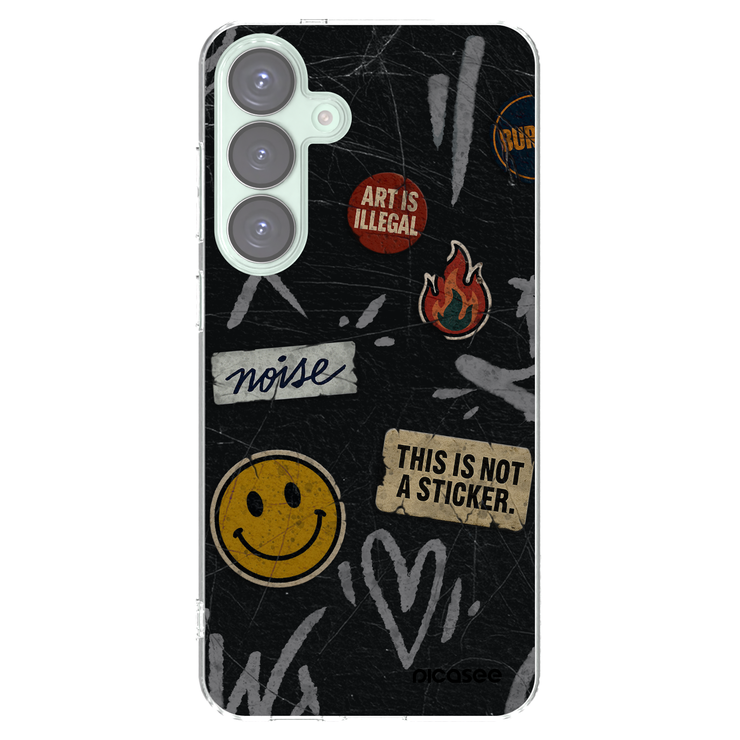 Picasee silikonska prozirna maskica za Samsung Galaxy S25+ 5G - STICKERS x TAGS