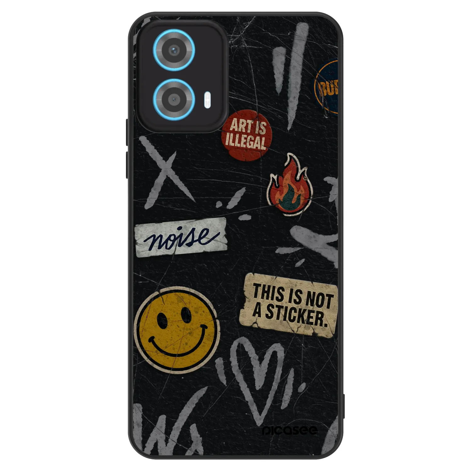 Picasee ULTIMATE CASE za Motorola Moto G34 5G - STICKERS x TAGS