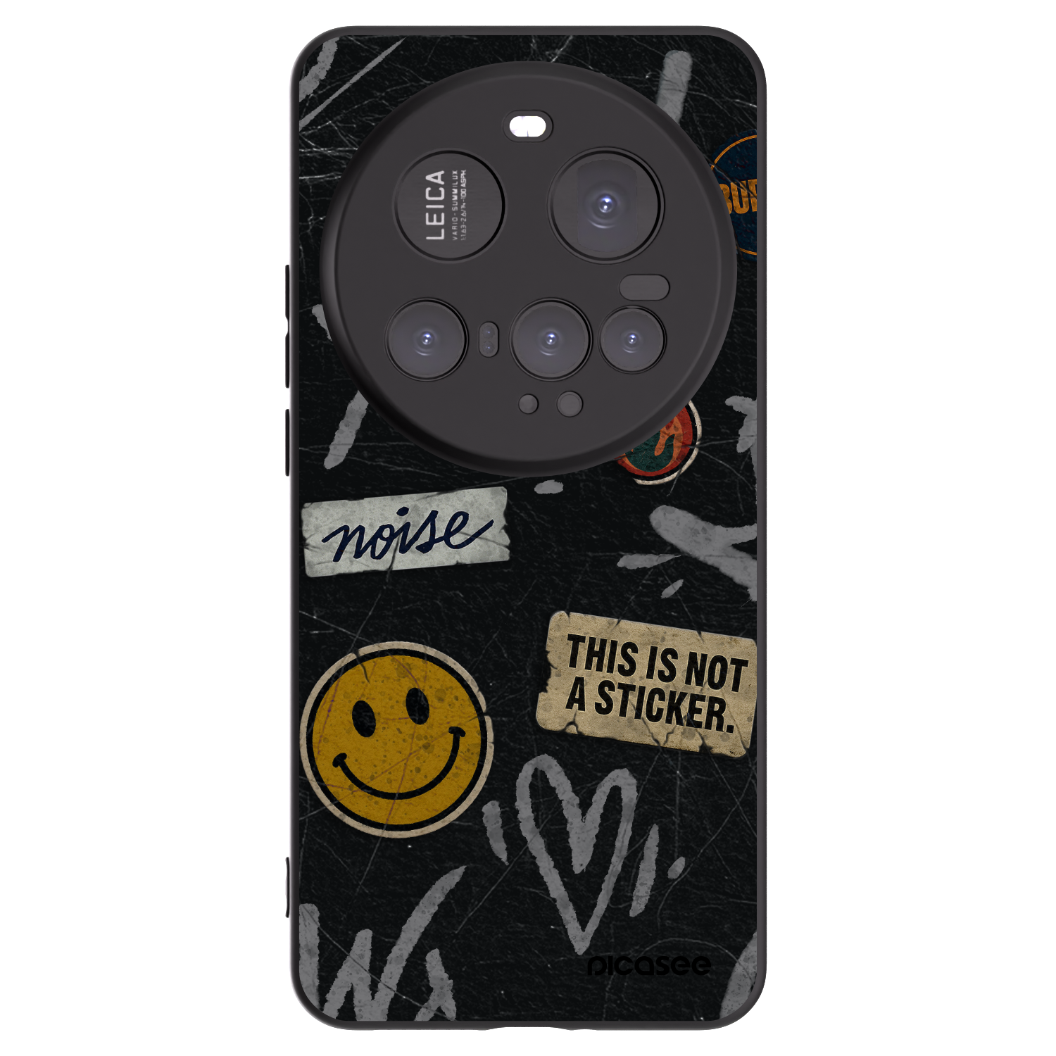 Picasee crna silikonska maskica za Xiaomi 15 Ultra - STICKERS x TAGS