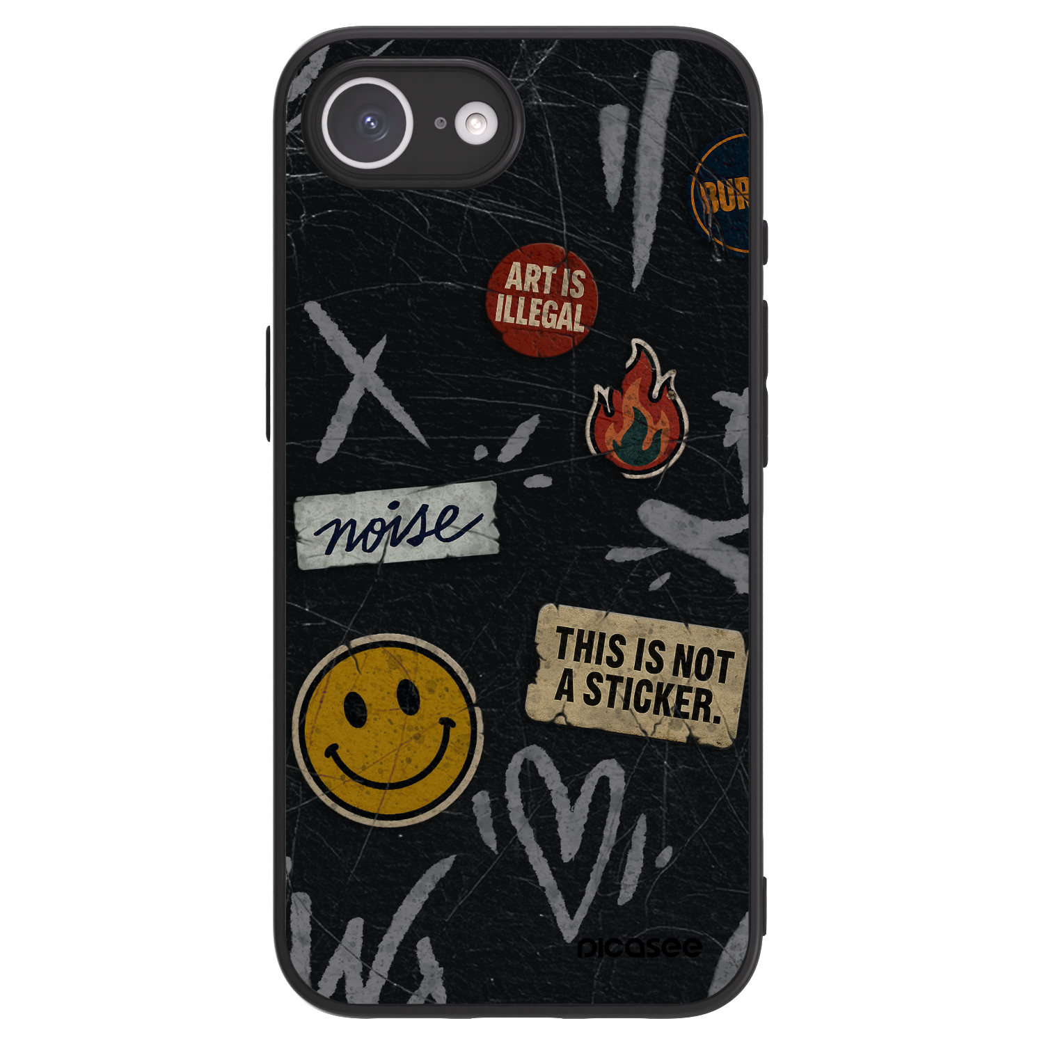 Picasee ULTIMATE CASE MagSafe za Apple iPhone 16e - STICKERS x TAGS