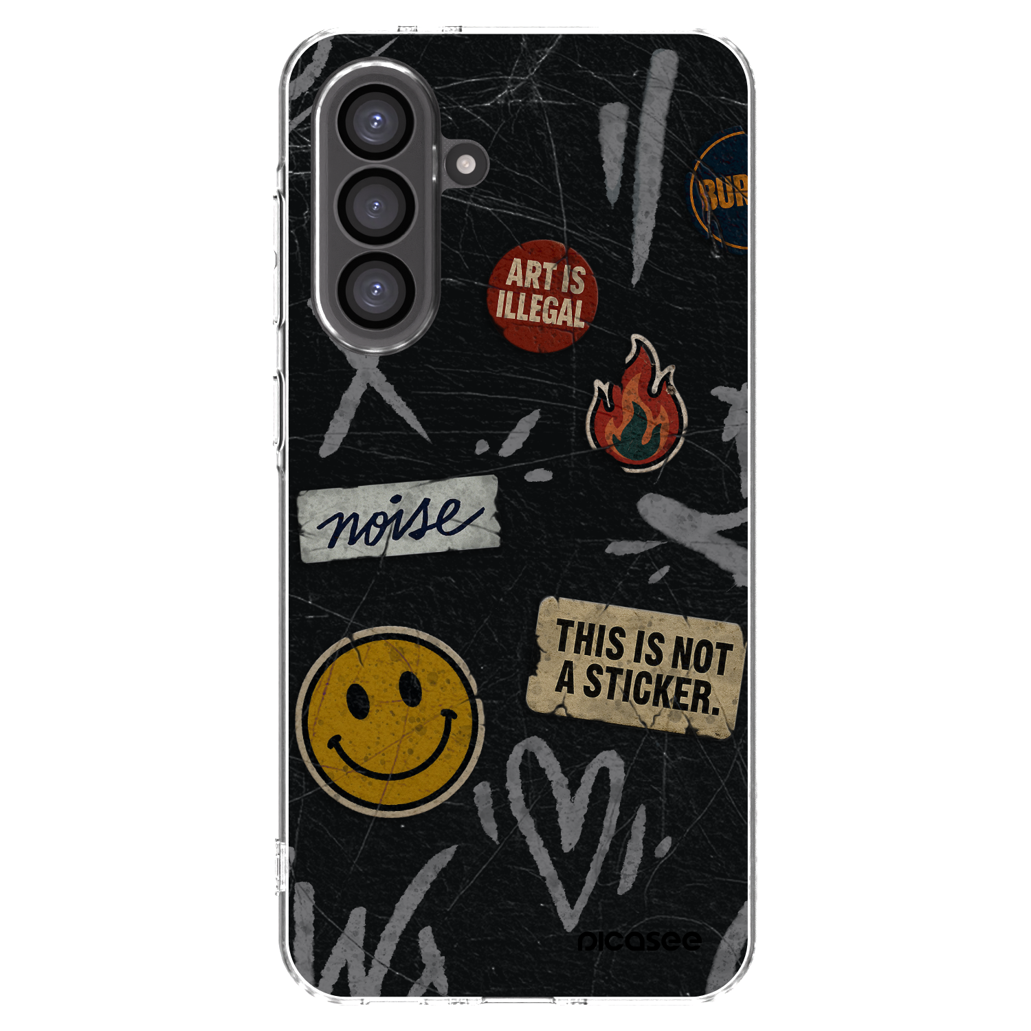 Picasee silikonska prozirna maskica za Samsung Galaxy A36 5G - STICKERS x TAGS