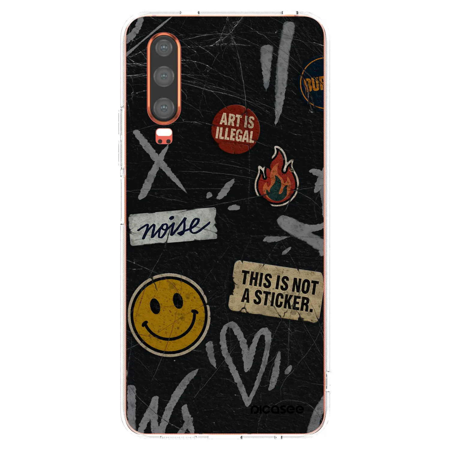 Picasee silikonska prozirna maskica za Huawei P30 - STICKERS x TAGS