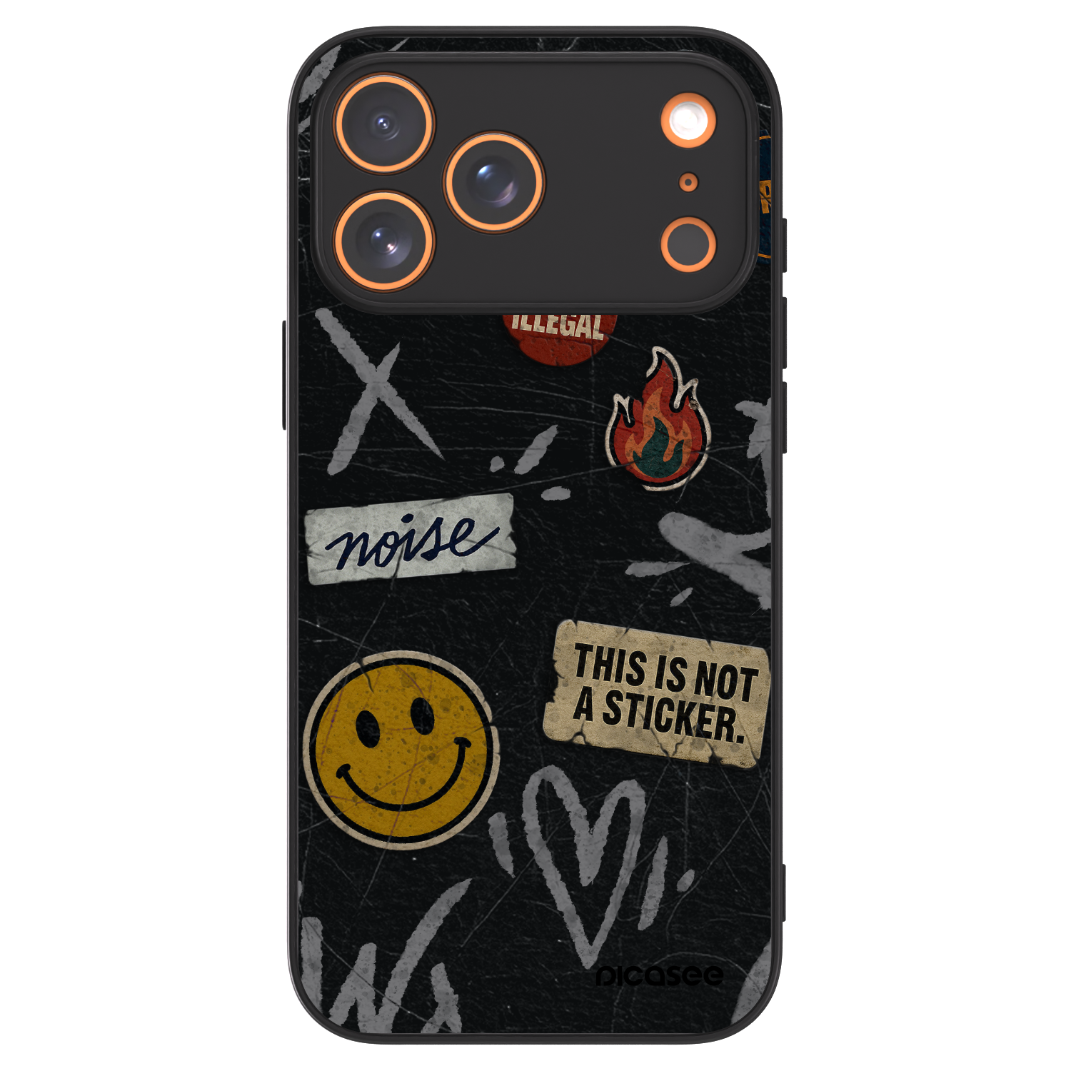 Picasee ULTIMATE CASE MagSafe za Apple iPhone 17 Pro Max - STICKERS x TAGS