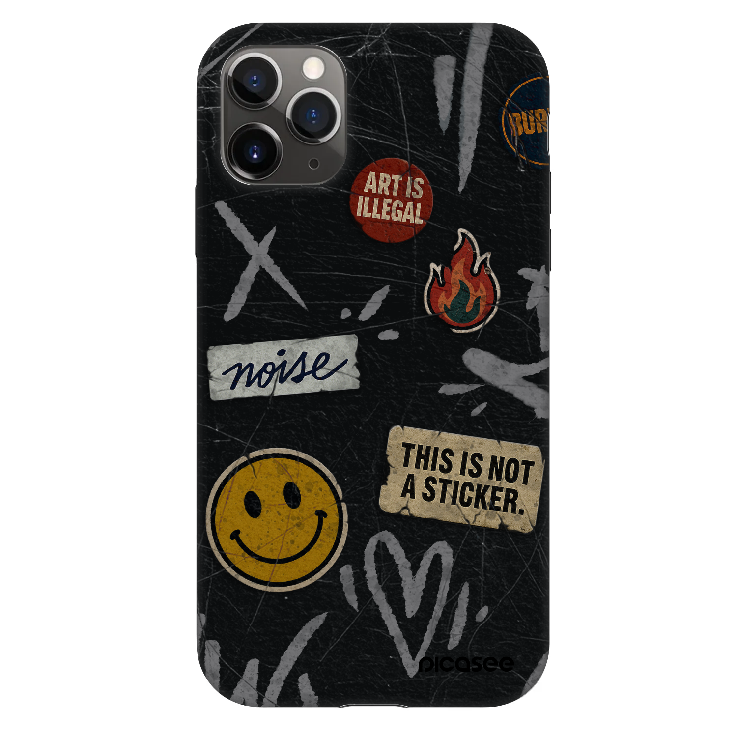 Picasee Fashion Case za Apple iPhone 11 Pro - STICKERS x TAGS