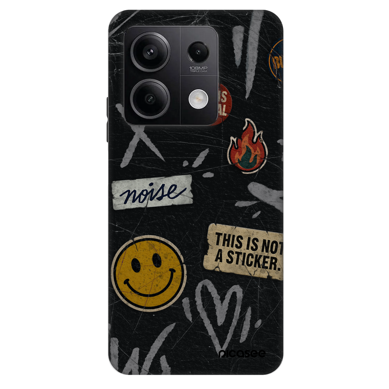 Picasee Fashion Case za Xiaomi Redmi Note 13 5G - STICKERS x TAGS