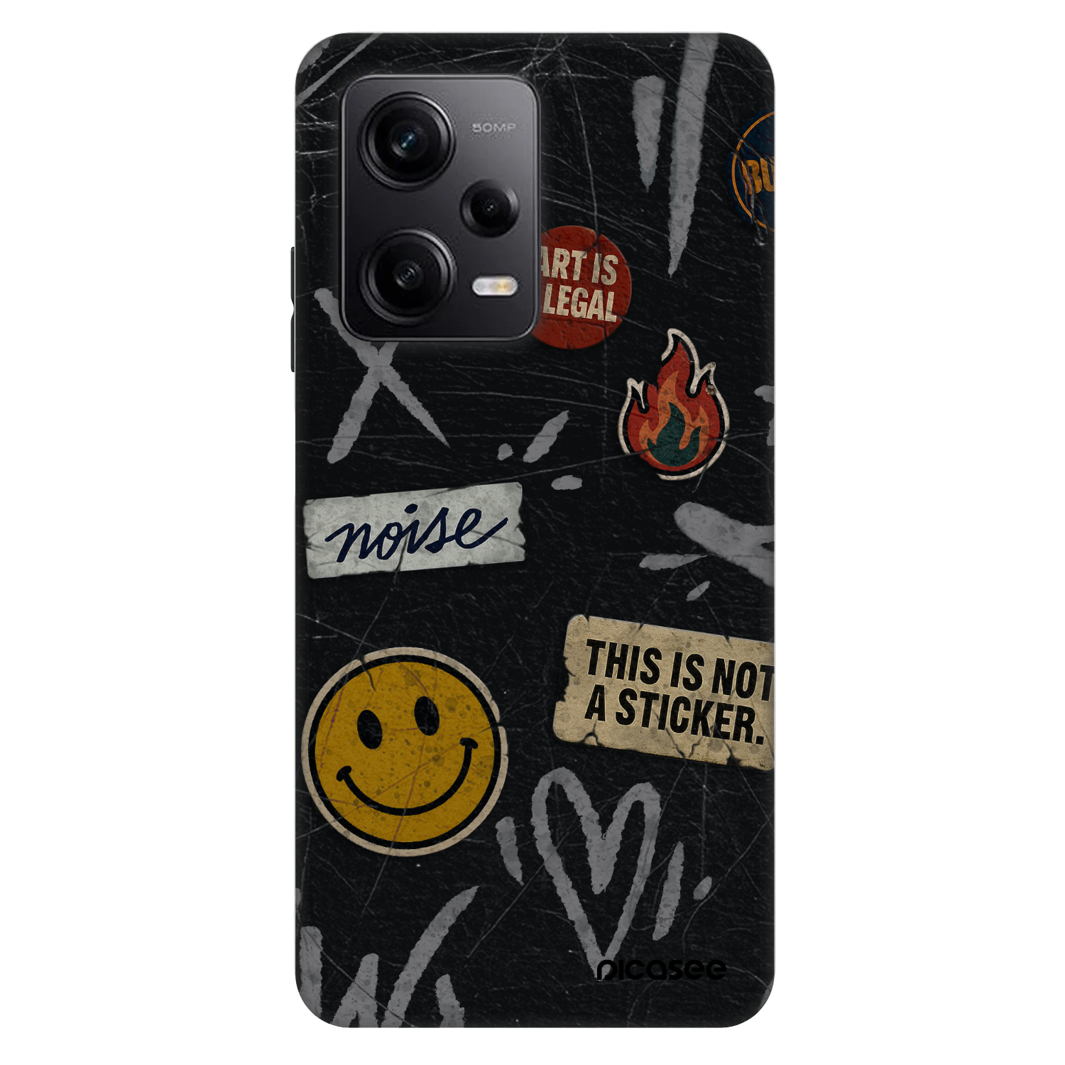 Picasee Fashion Case za Xiaomi Redmi Note 12 Pro 5G - STICKERS x TAGS