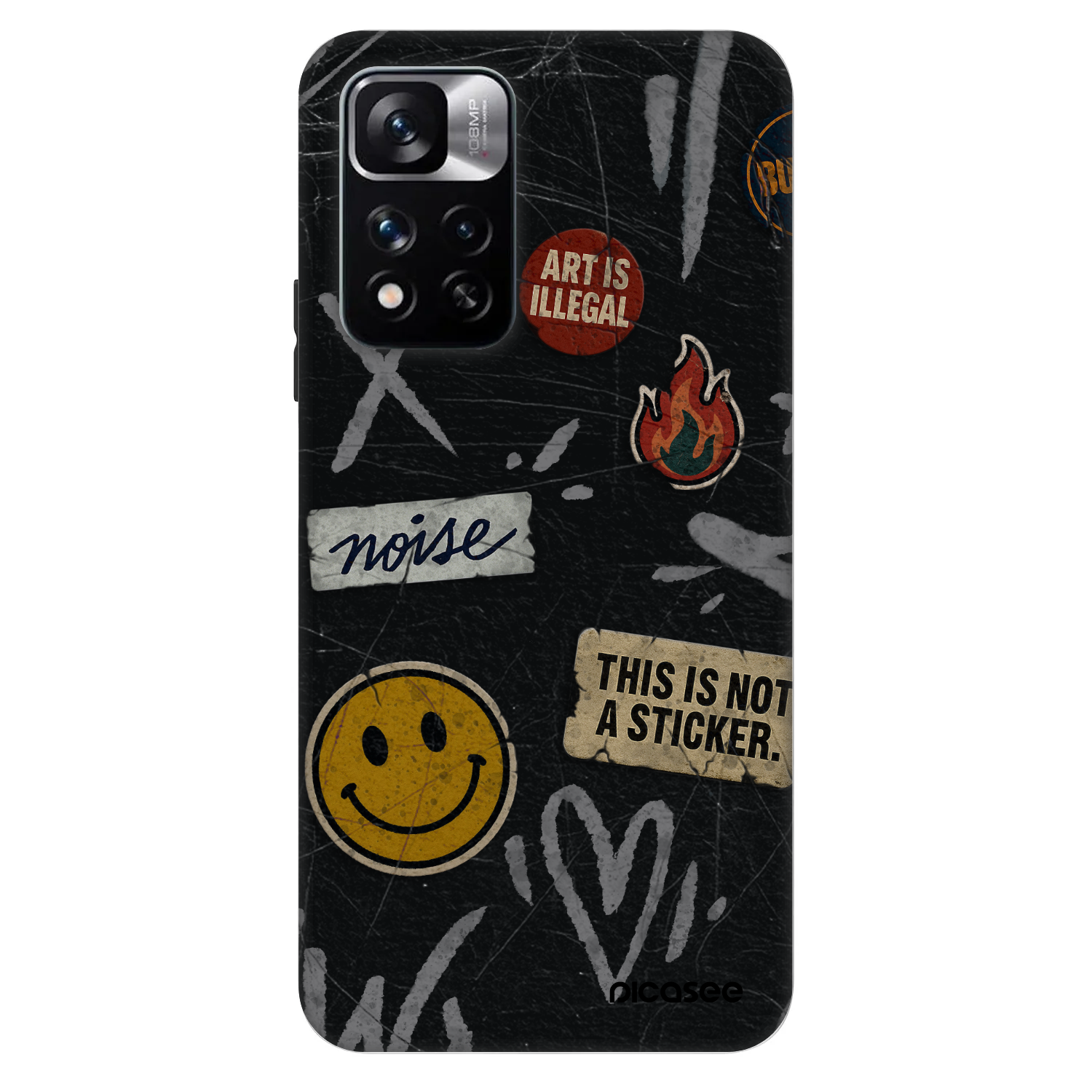 Picasee Fashion Case za Xiaomi Redmi Note 11 Pro 5G - STICKERS x TAGS