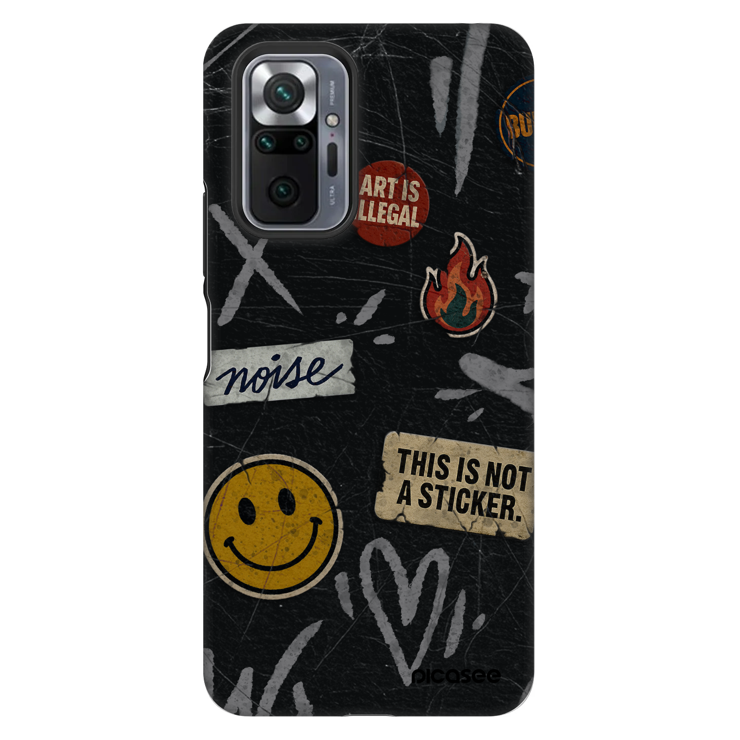 Picasee Fashion Case za Xiaomi Redmi Note 10 Pro - STICKERS x TAGS