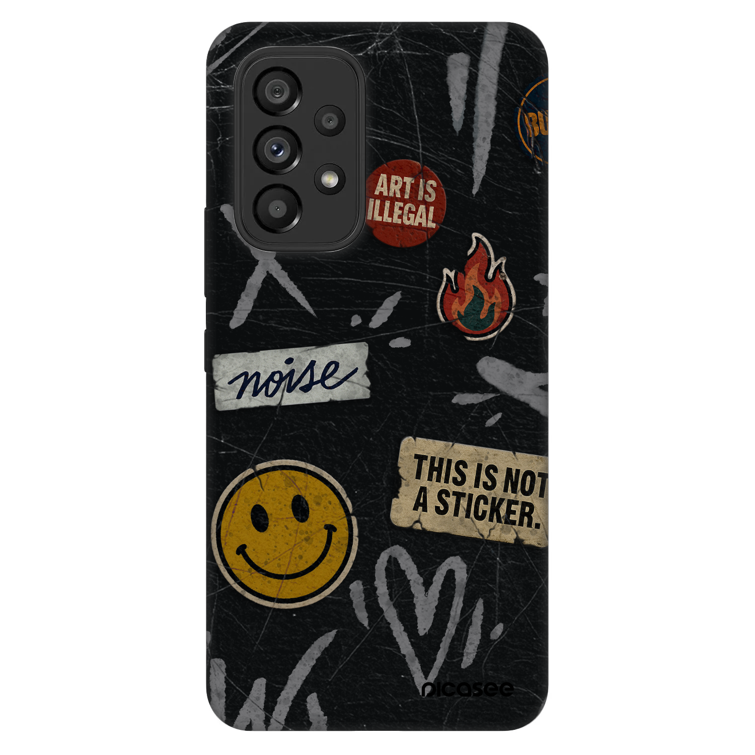 Picasee Fashion Case za Samsung Galaxy A53 5G A536 - STICKERS x TAGS