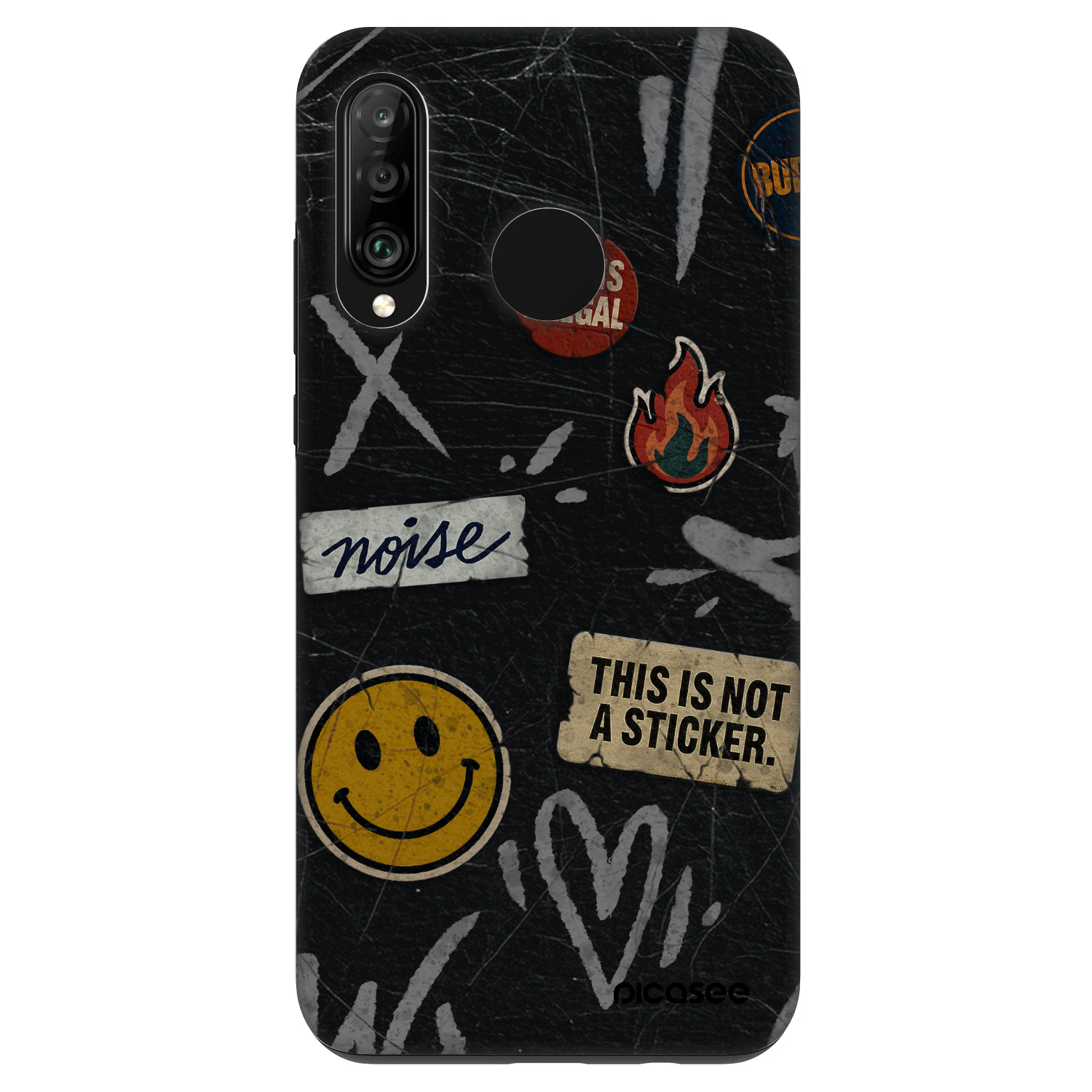 Picasee Fashion Case za Huawei P30 Lite - STICKERS x TAGS