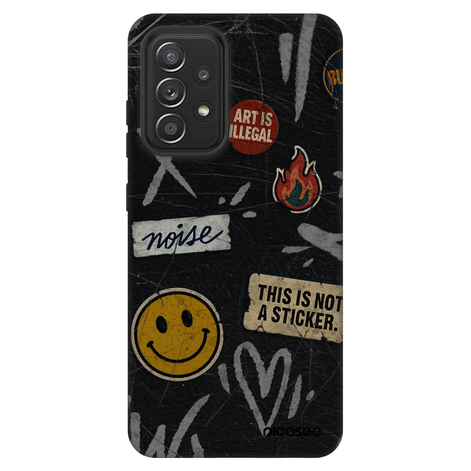 Picasee Fashion Case za Samsung Galaxy A52 5G A525F - STICKERS x TAGS