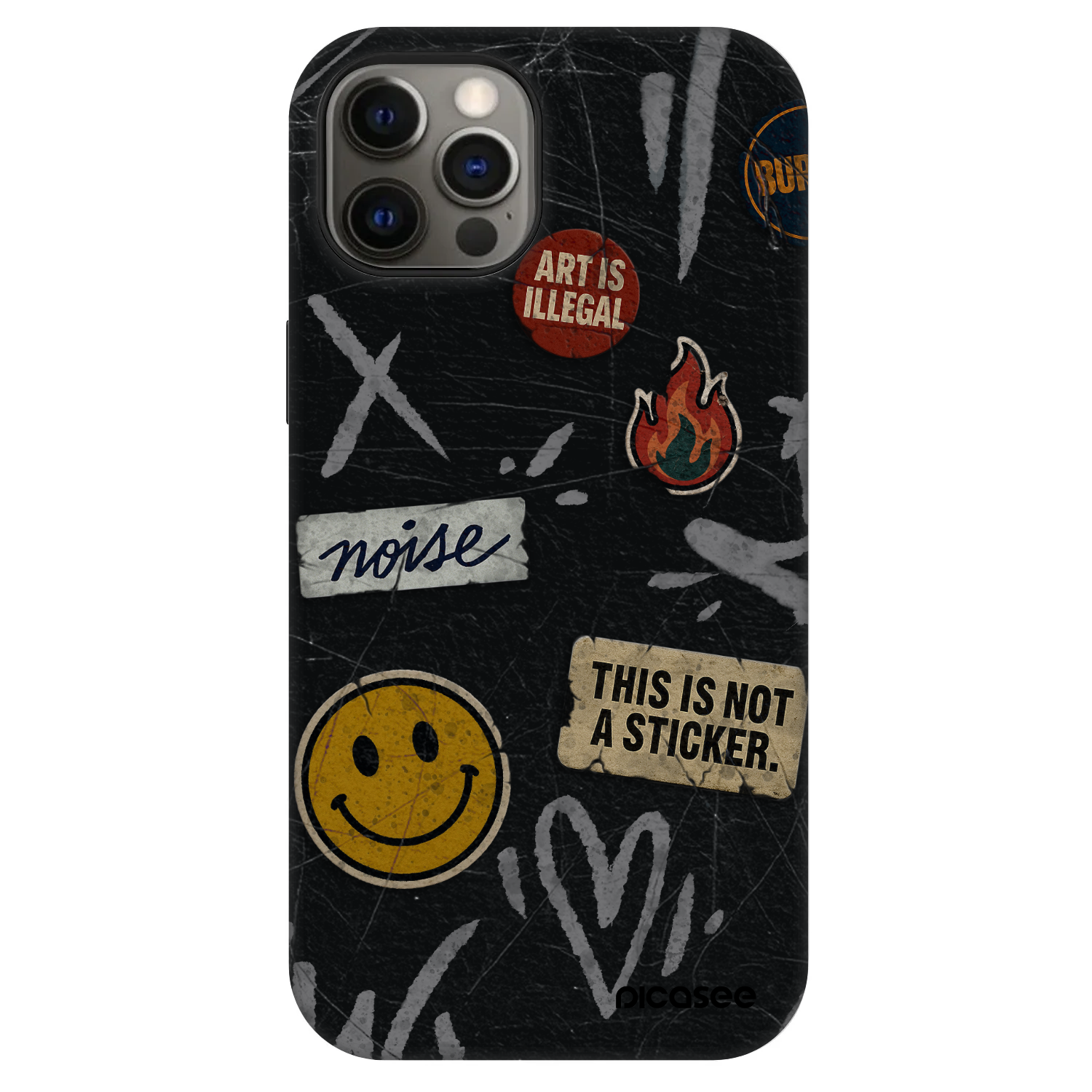 Picasee Fashion Case MagSafe za Apple iPhone 12 Pro - STICKERS x TAGS