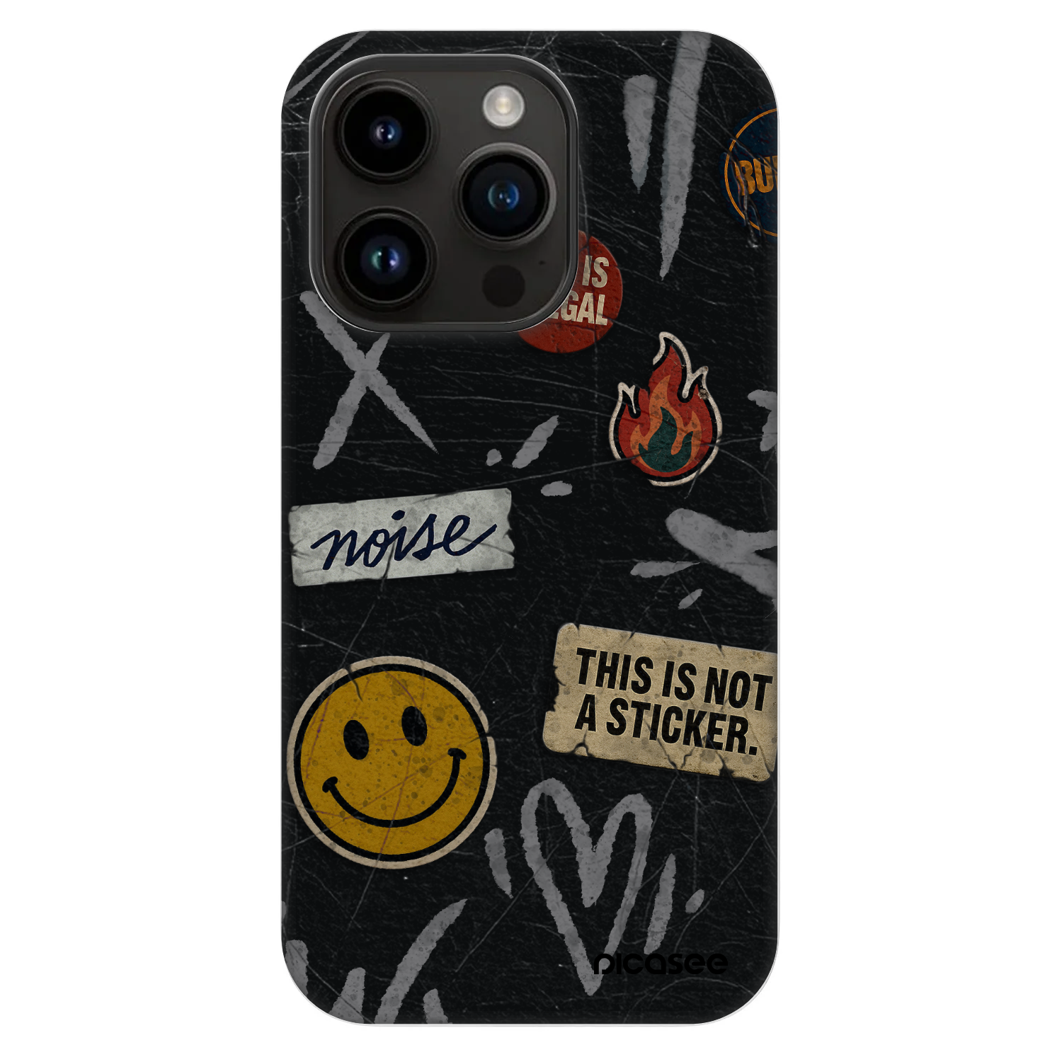 Picasee Fashion Case MagSafe za Apple iPhone 14 Pro - STICKERS x TAGS