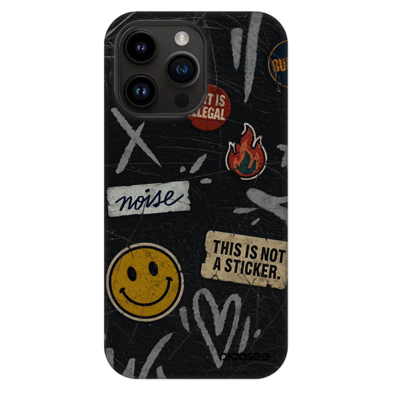 Picasee Fashion Case MagSafe za Apple iPhone 14 Pro Max - STICKERS x TAGS