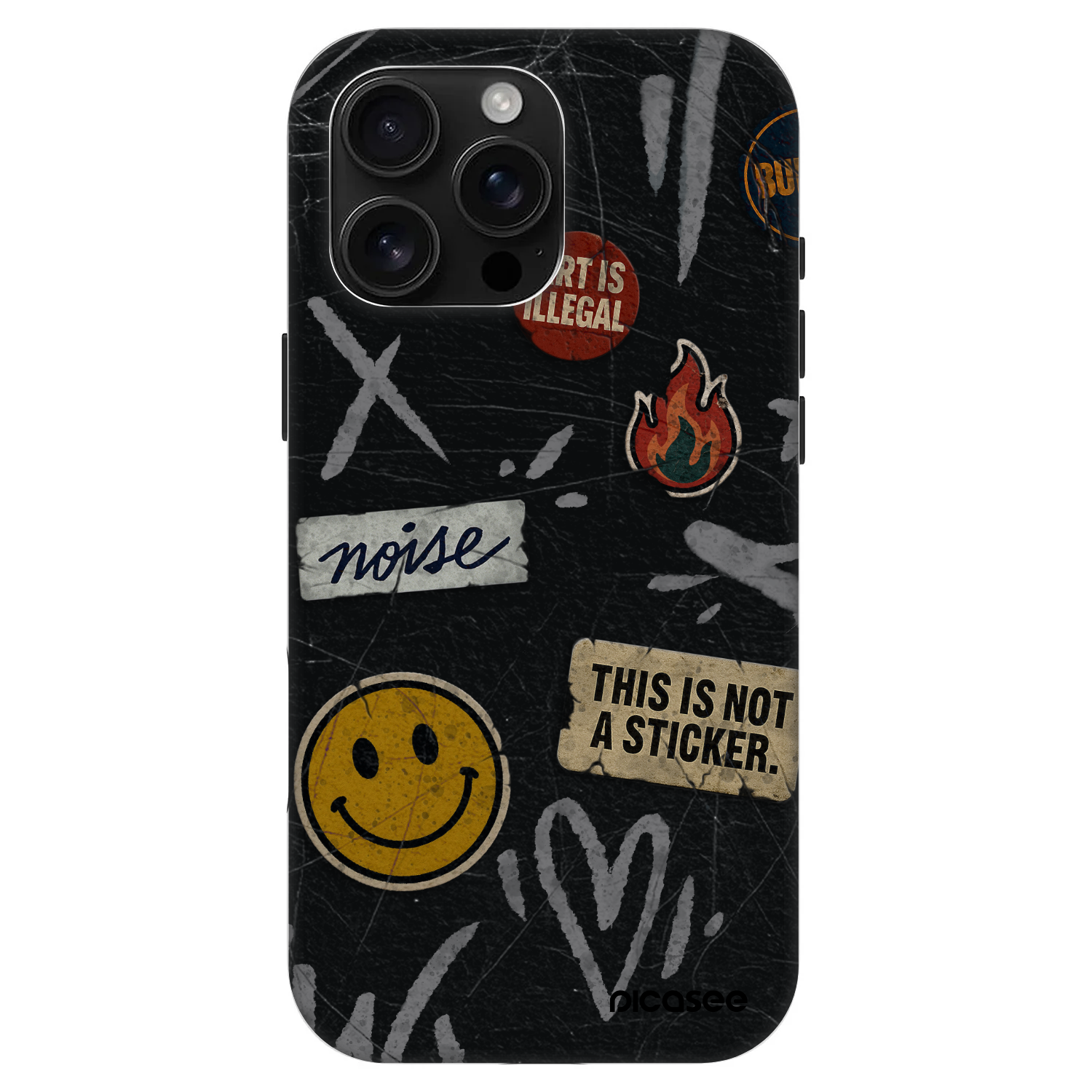 Picasee Fashion Case MagSafe za Apple iPhone 16 Pro Max - STICKERS x TAGS