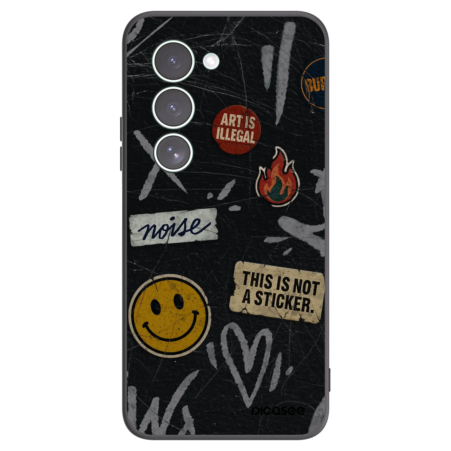 Picasee crna silikonska maskica za Xiaomi Redmi 15 5G - STICKERS x TAGS