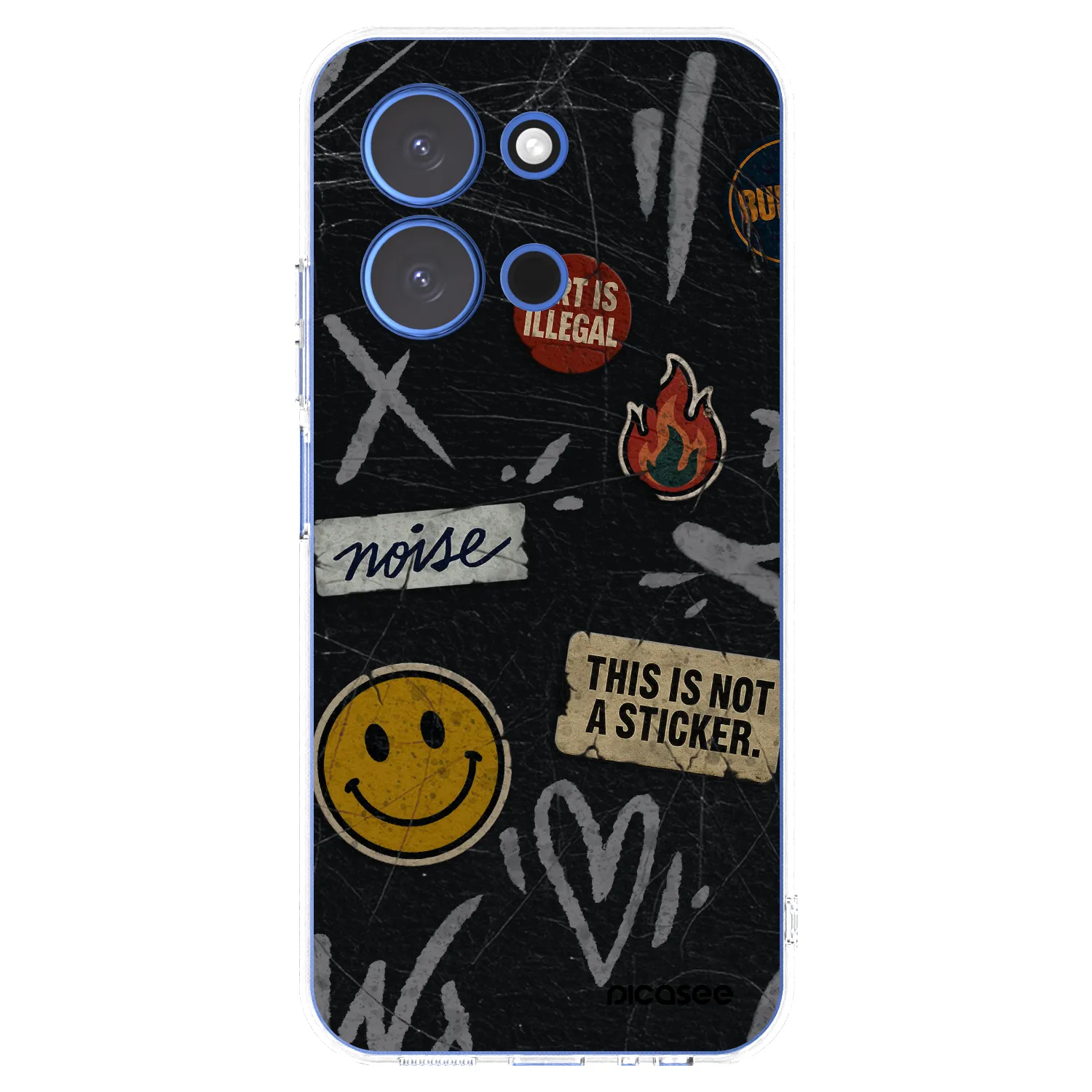 Picasee silikonska prozirna maskica za Xiaomi Redmi 15C 4G - STICKERS x TAGS