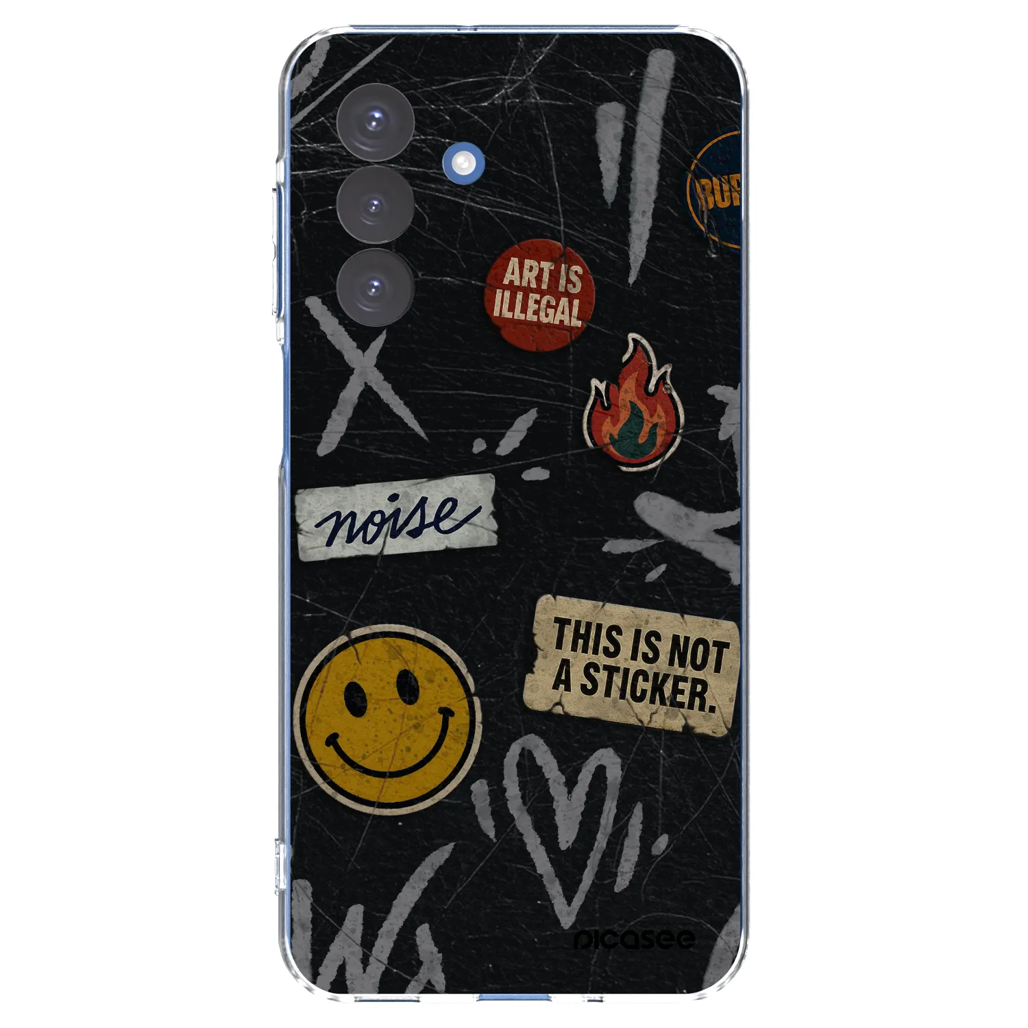 Picasee silikonska prozirna maskica za Samsung Galaxy A17 5G - STICKERS x TAGS