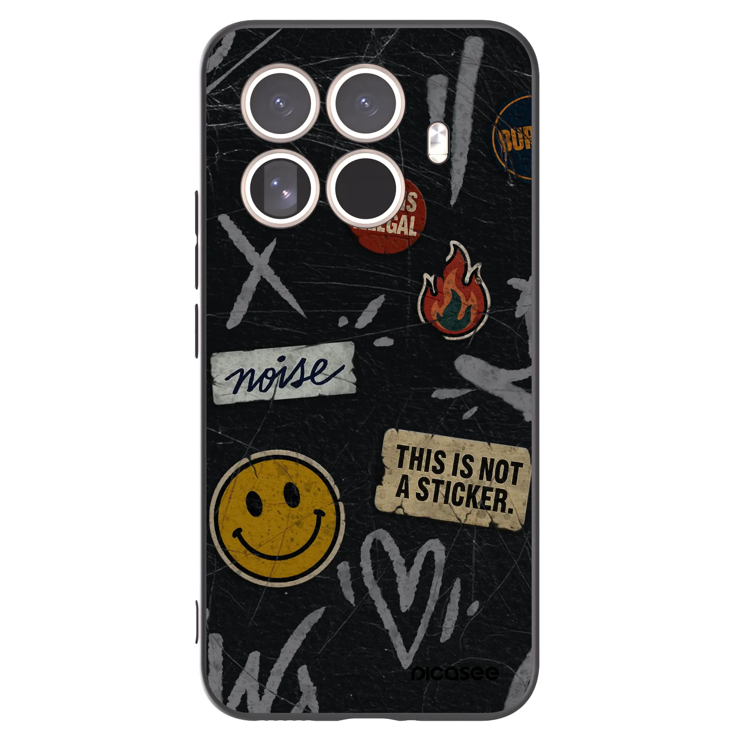 Picasee crna silikonska maskica za Xiaomi 15T Pro - STICKERS x TAGS
