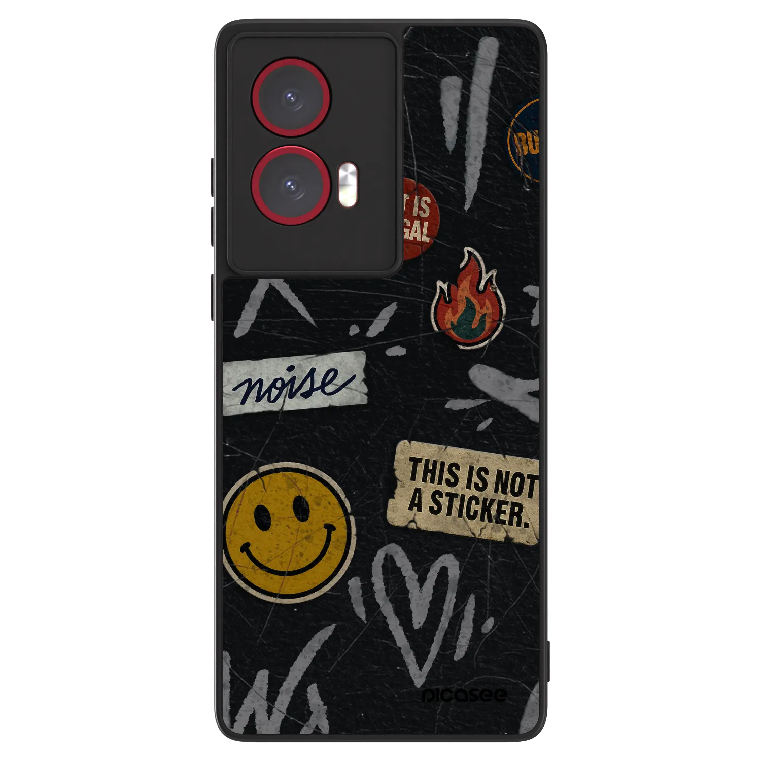 Picasee ULTIMATE CASE za Motorola Edge 50 Fusion - STICKERS x TAGS